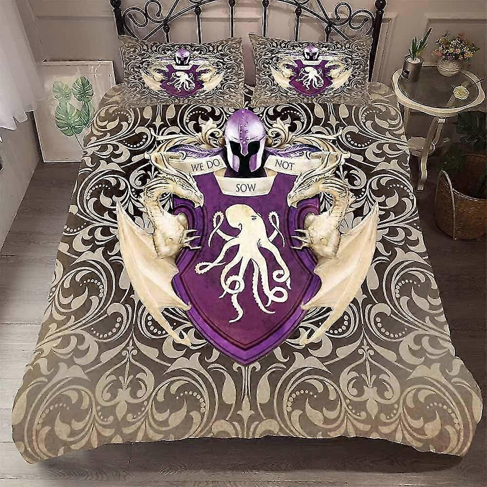 Capa de edredão com fronha de microfibra, conjunto de roupa de cama de rabisco colorido para meninas e meninos com zíper