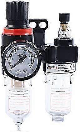 1/4 Air Compressor Filter Regulator with Water Moisture Trap and Oil Separator for Various Models