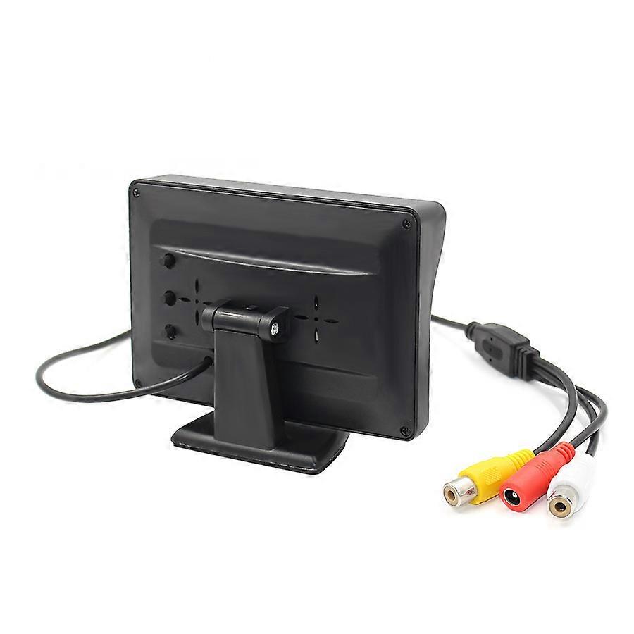 LCD Rear View Monitor for Cars with Color Display, Video Input for Backup Cameras, DVD/VCR Connectivity, Durable and Safe