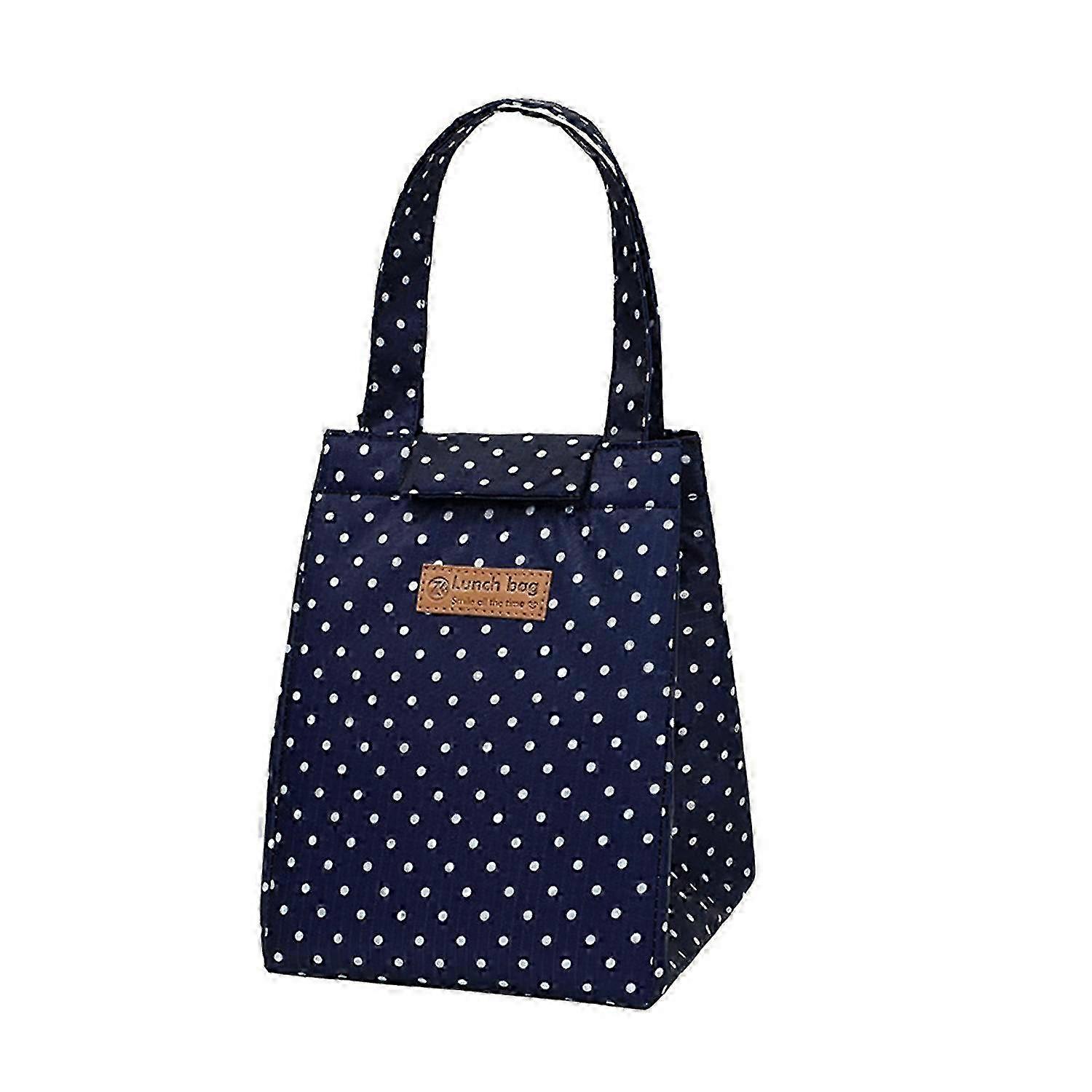 Insulated Lunch Box with Floral Print and Thickened Handle for Work
