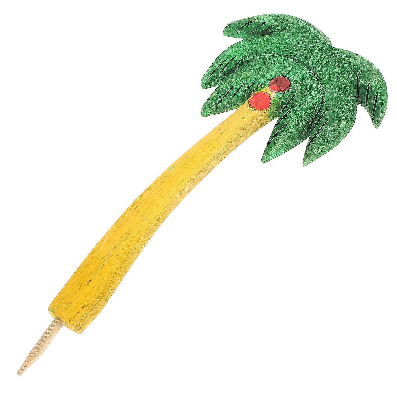 Pool Party Cupcake Toppers Coconut Tree Cupcakes Food Picks Luau Party Beach Gathering Cake Decoration Photo Props 19.00X8.00X1.00CM 1Set
