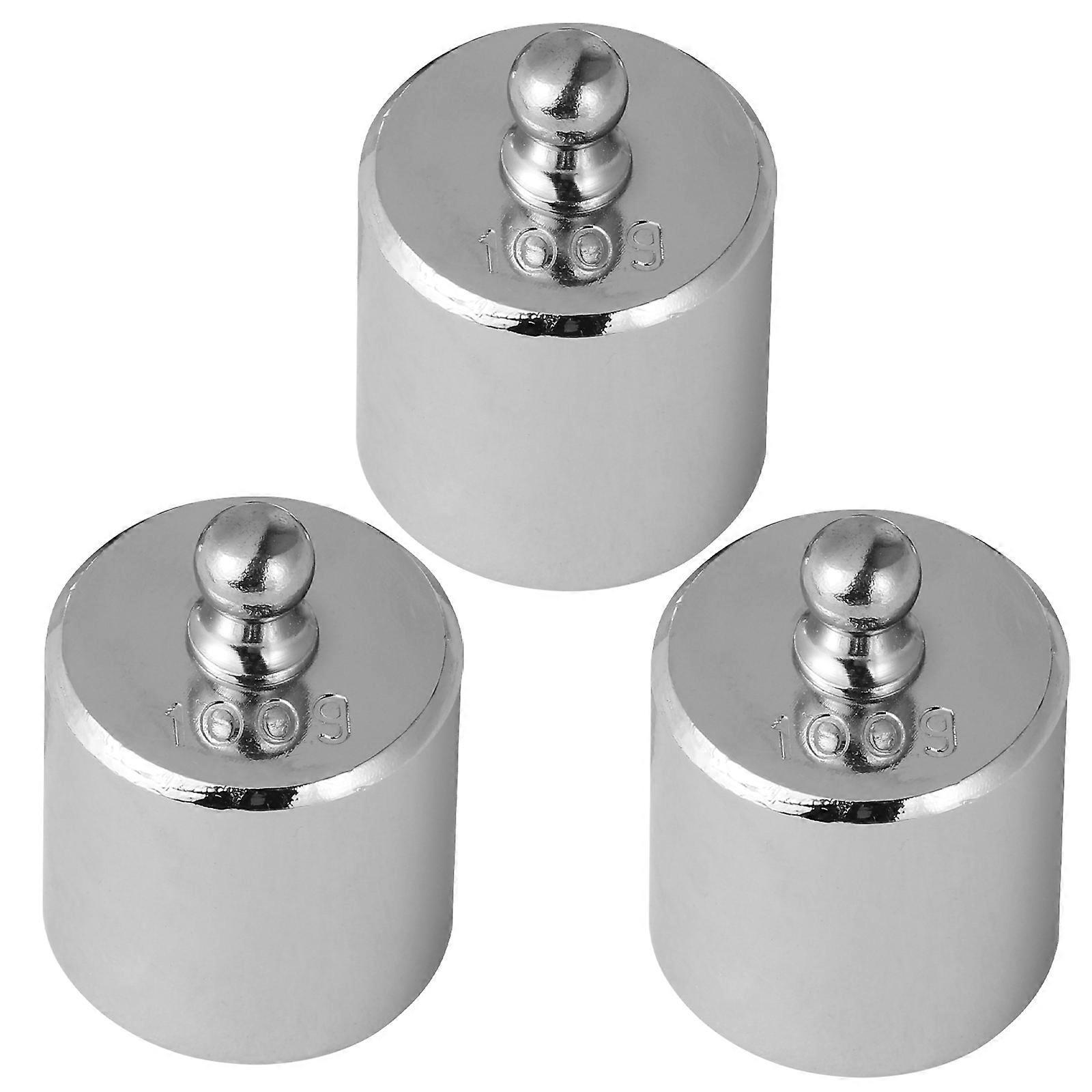 Calibration Weights 3Pcs 100G Steel Balance Calibration Weights for Measuring Use