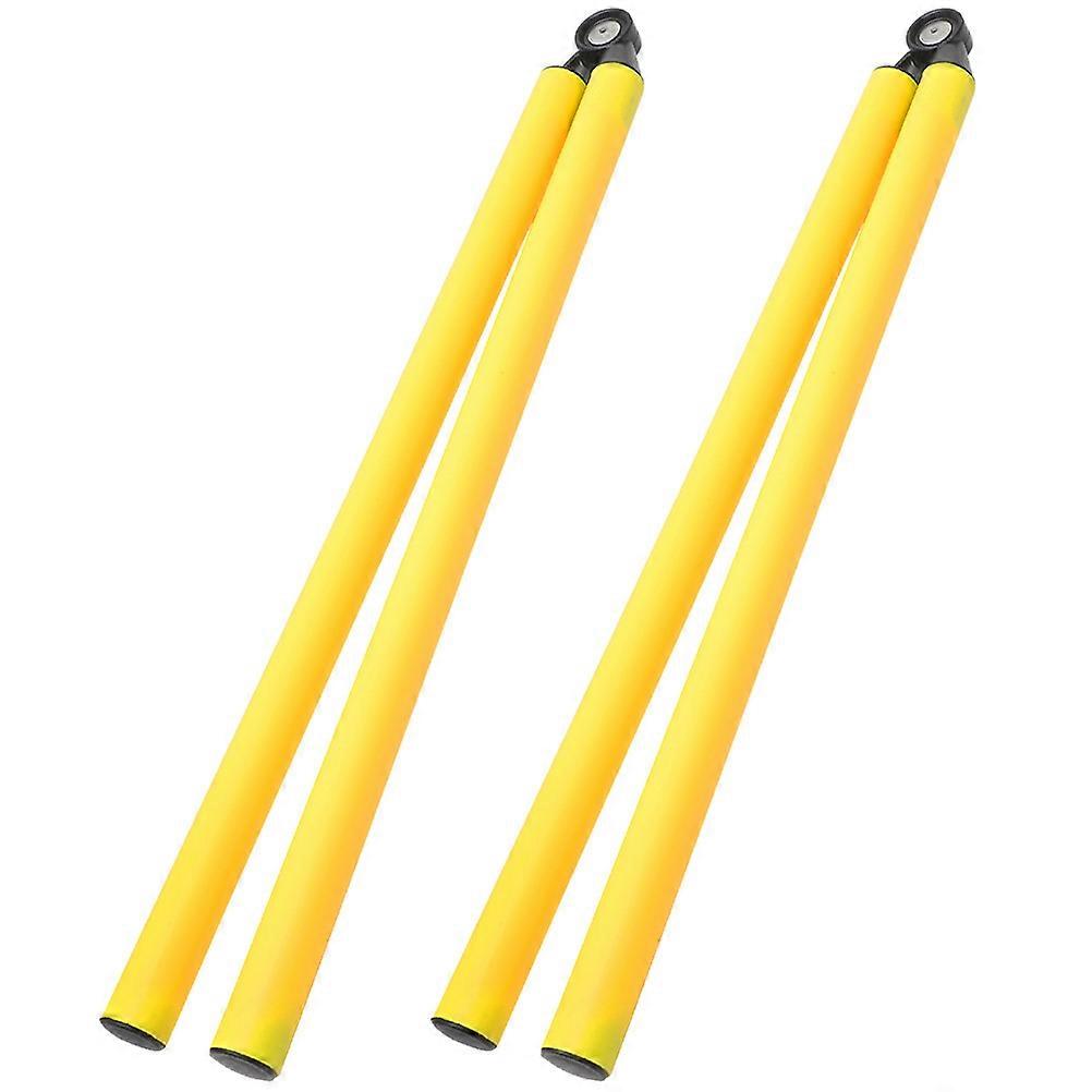 2pcs Folding Soccer Training Poles Durable Equipment For Football Skills Practice Flexible Design For High Speed Drills Easy Storage For Athletes