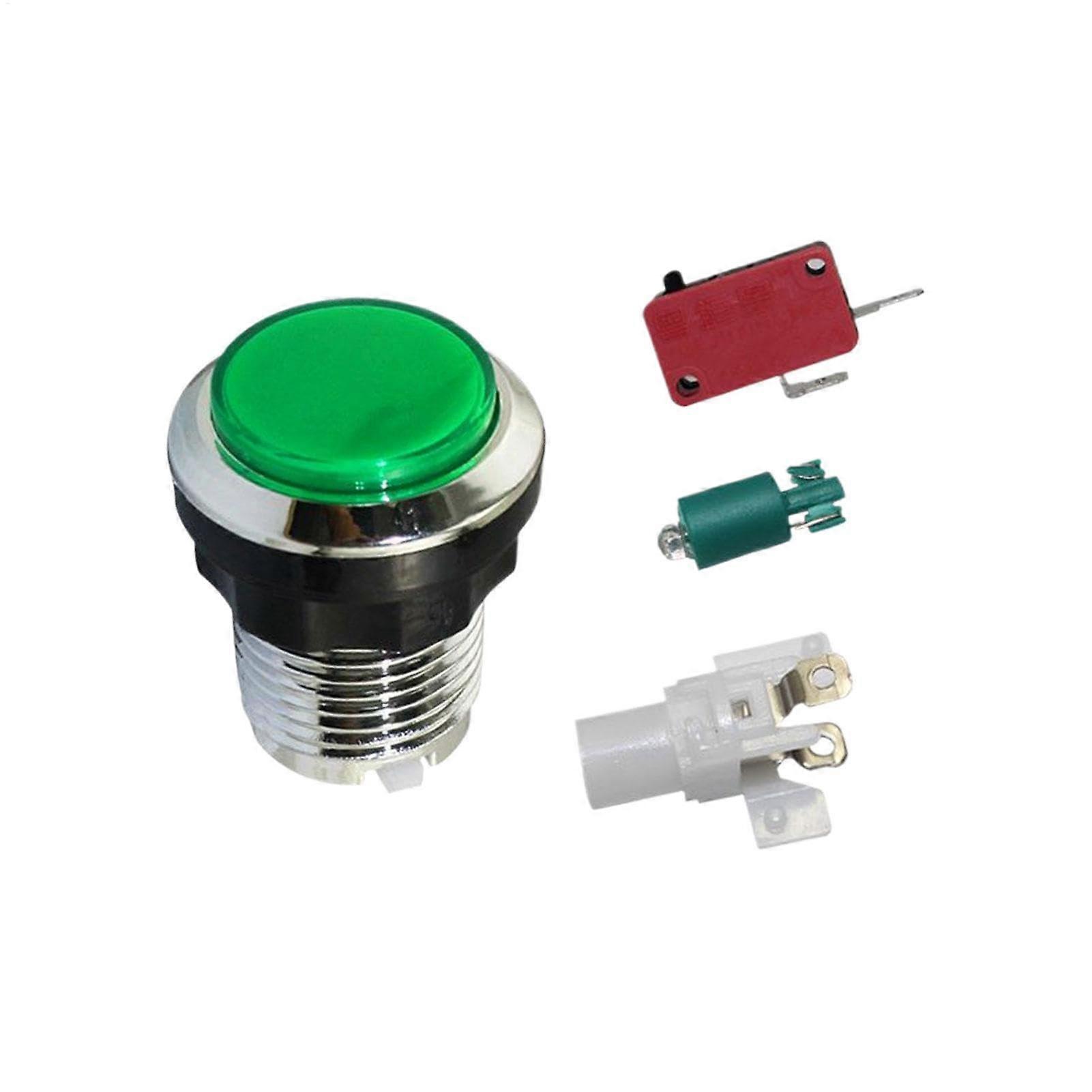 Game Console Button - Lightweight Green Round Arcade Game Console for Arcade Machine and Adult Gaming Accessories