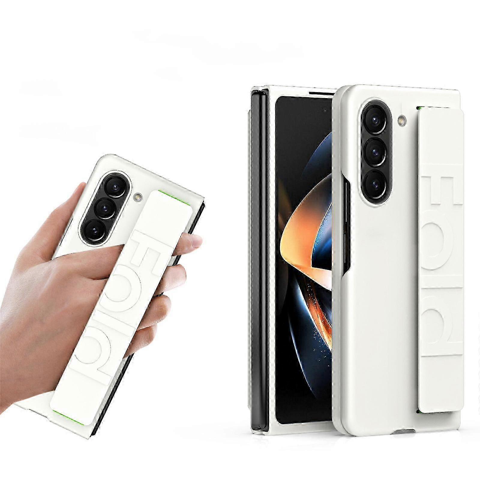 Z Fold 5 Case With Elastic Wrist Strap, Hard Pc Protective Case Ultra-thin Shockproof Phone Cover Galaxy Z Fold 5