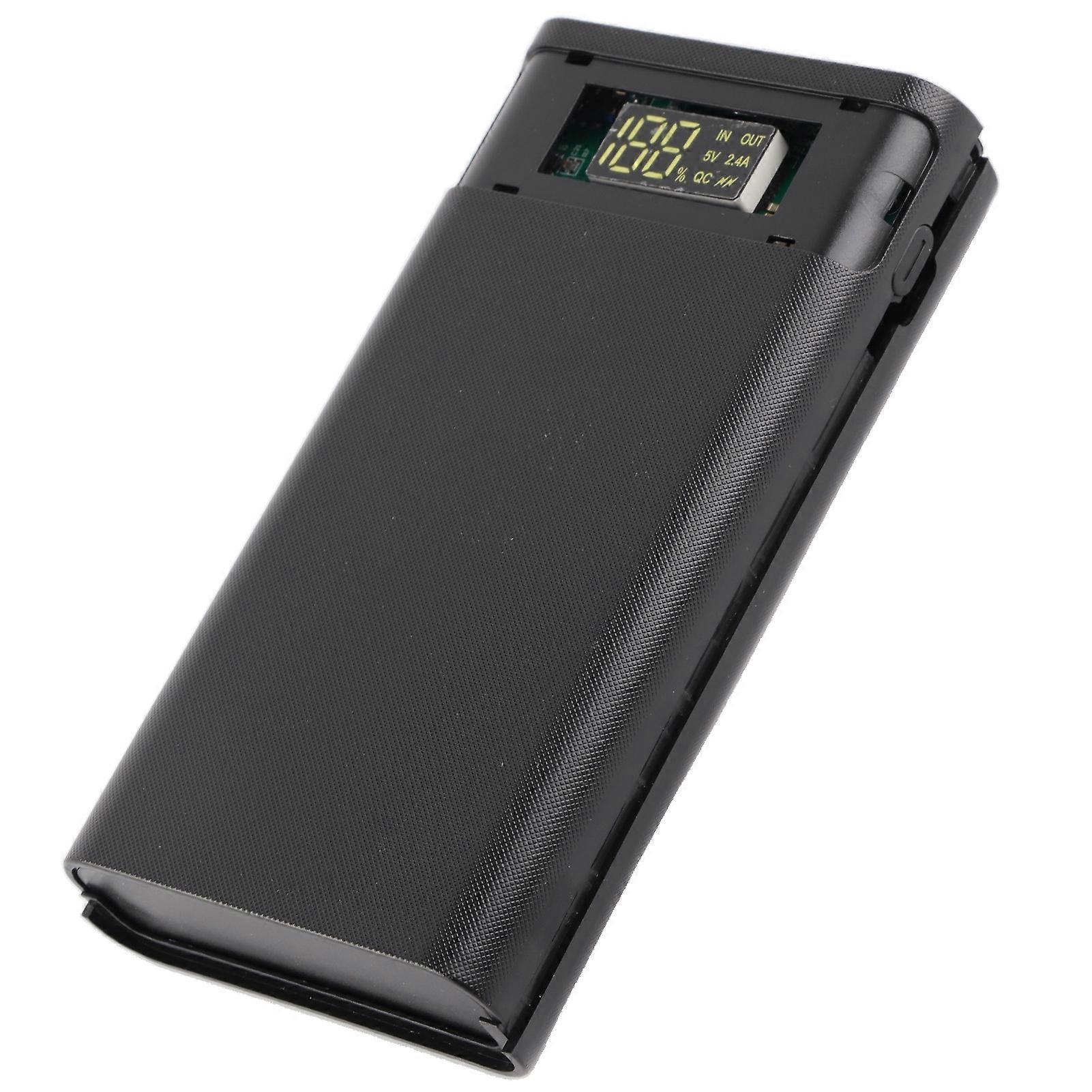 6 Section 18650 DIY Power Bank Case with Type C Two Way Fast Charging, Nesting Box for Battery Pack Assembly and Portable Power Storage