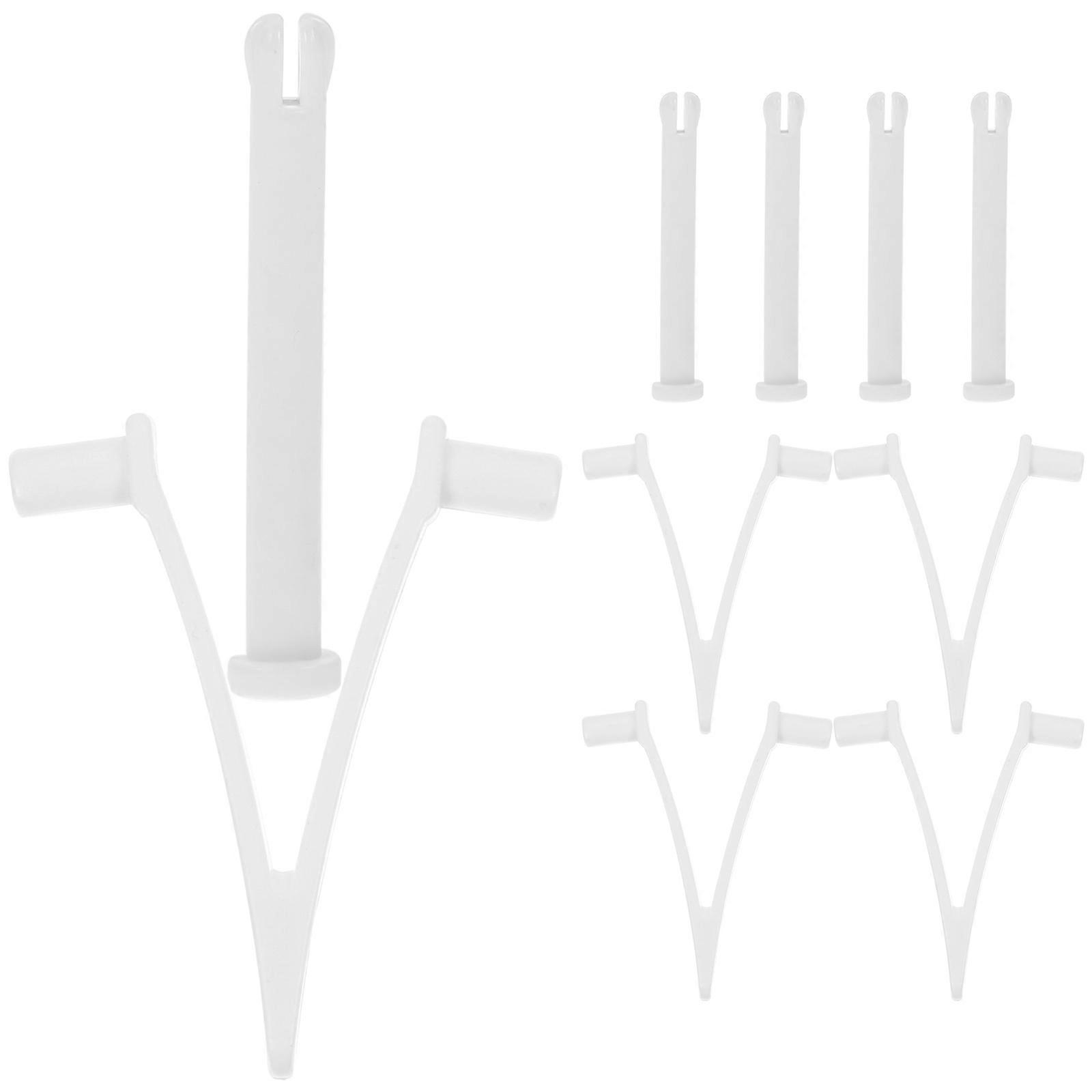 Pool Cleaning Device V Clips Locking Pins Replacement Pole Connector 5 Sets White