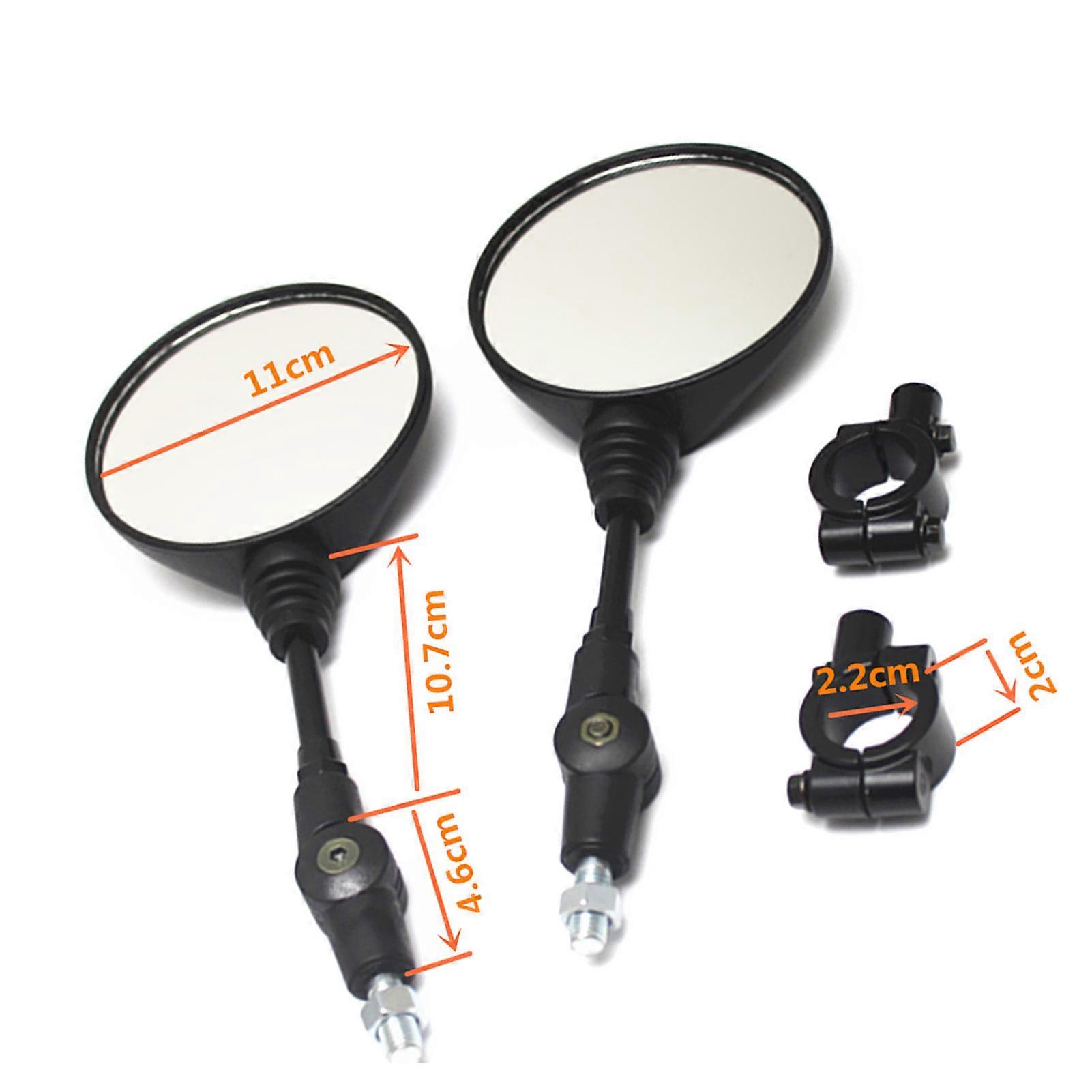 Motorcycle rearview mirror street car universal folding reversing rearview mirror mirror seat set