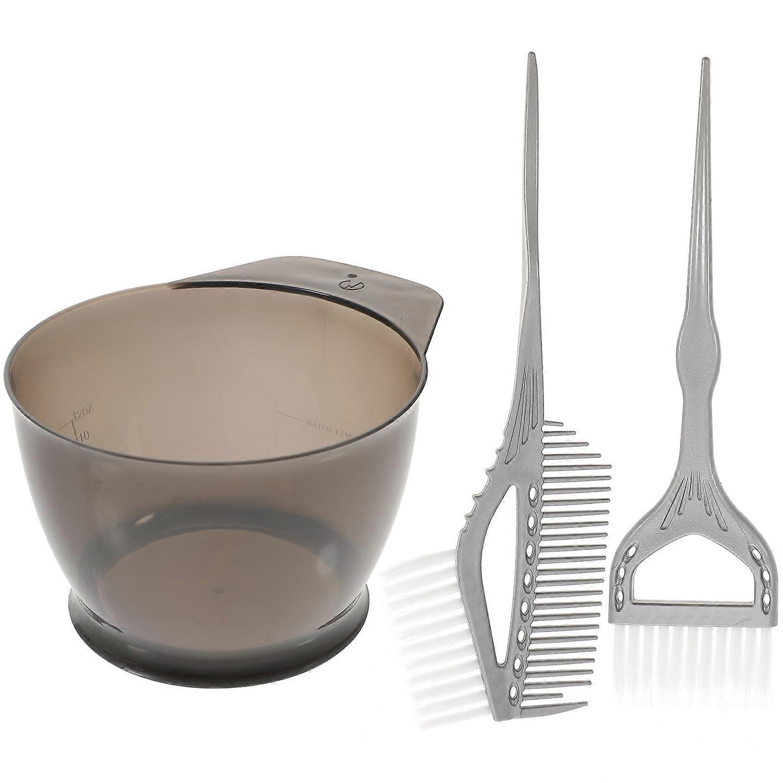 3pcs Hair Dyeing Kit with Brush, Bowl, and Comb – Durable, Reusable, Easy to Clean for Professional Home Use
