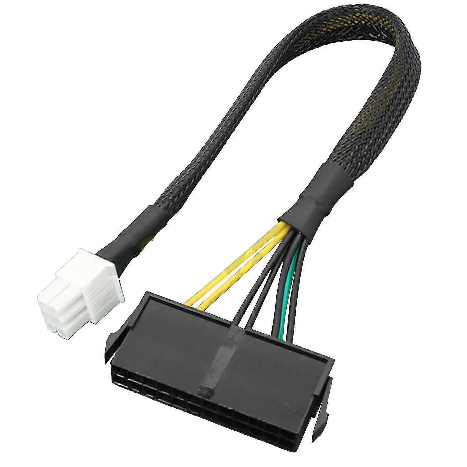 ATX Standard 24Pin Kvinna Till 6P Manlig Intern Strömförsörjning Adapter Kabel Omvandlare Sladd För Acer 6Pin Moderkort-Bra