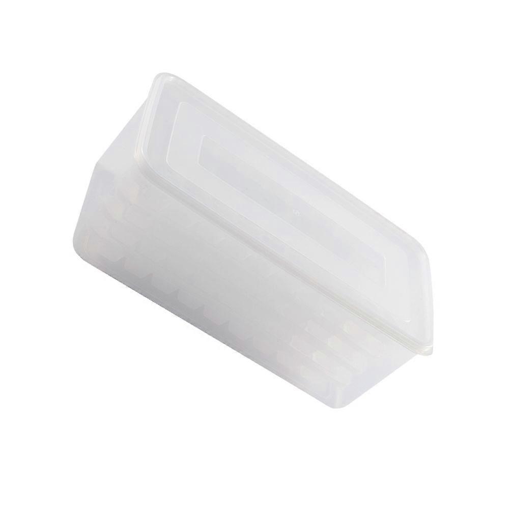 Square Ice Tray 1Set White PP Space-Saving Capacity Ice Making Tool for Home