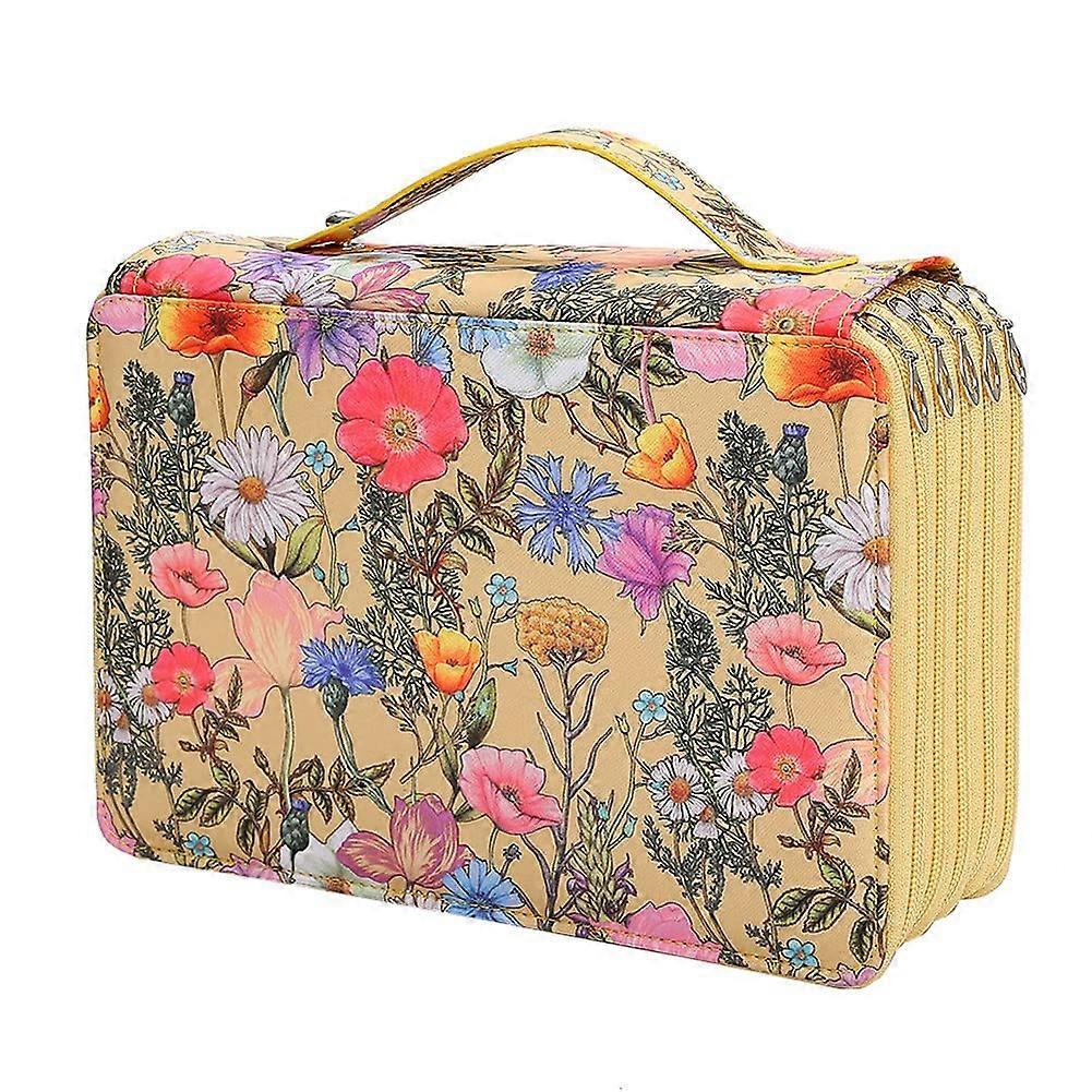 250 Pencil Case Organizer with 5-Layer Zipper - Large Capacity Storage Bag for Students and Artists