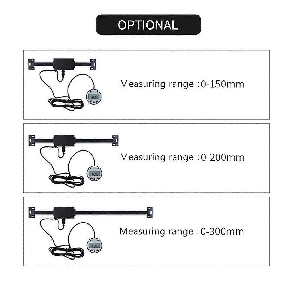 Digital Linear Readout Scale Vertical Size Optional 0.01mm Magnetic Remote External Display Ruler Machine Tools Measuring Tool for Mill Lathe 5403-150