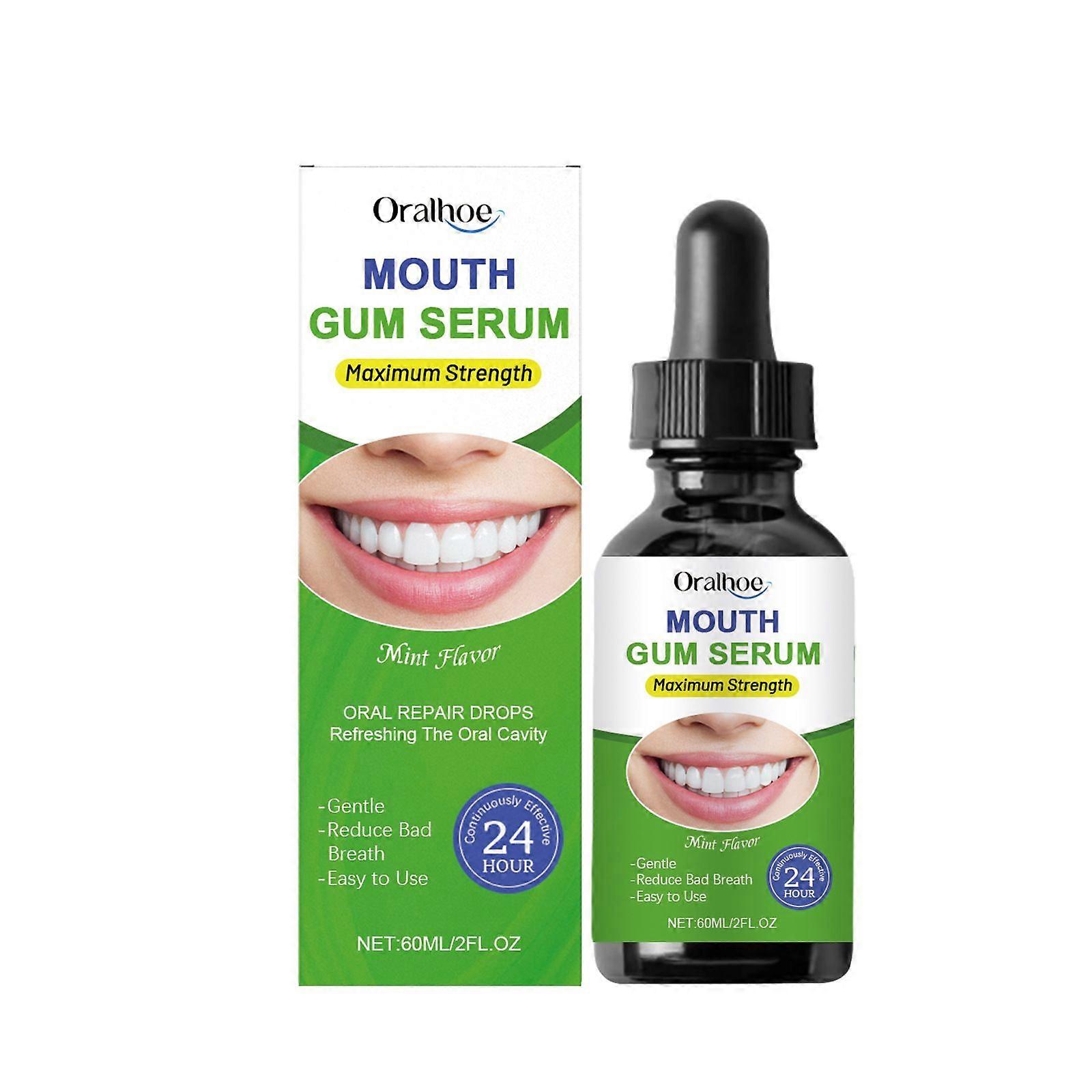 Gum Restore Drops - Régénération naturelle des gencives, haleine fraîche et solution portable de soins bucco-dentairesCombat la sécheresse buccale, l’halitose