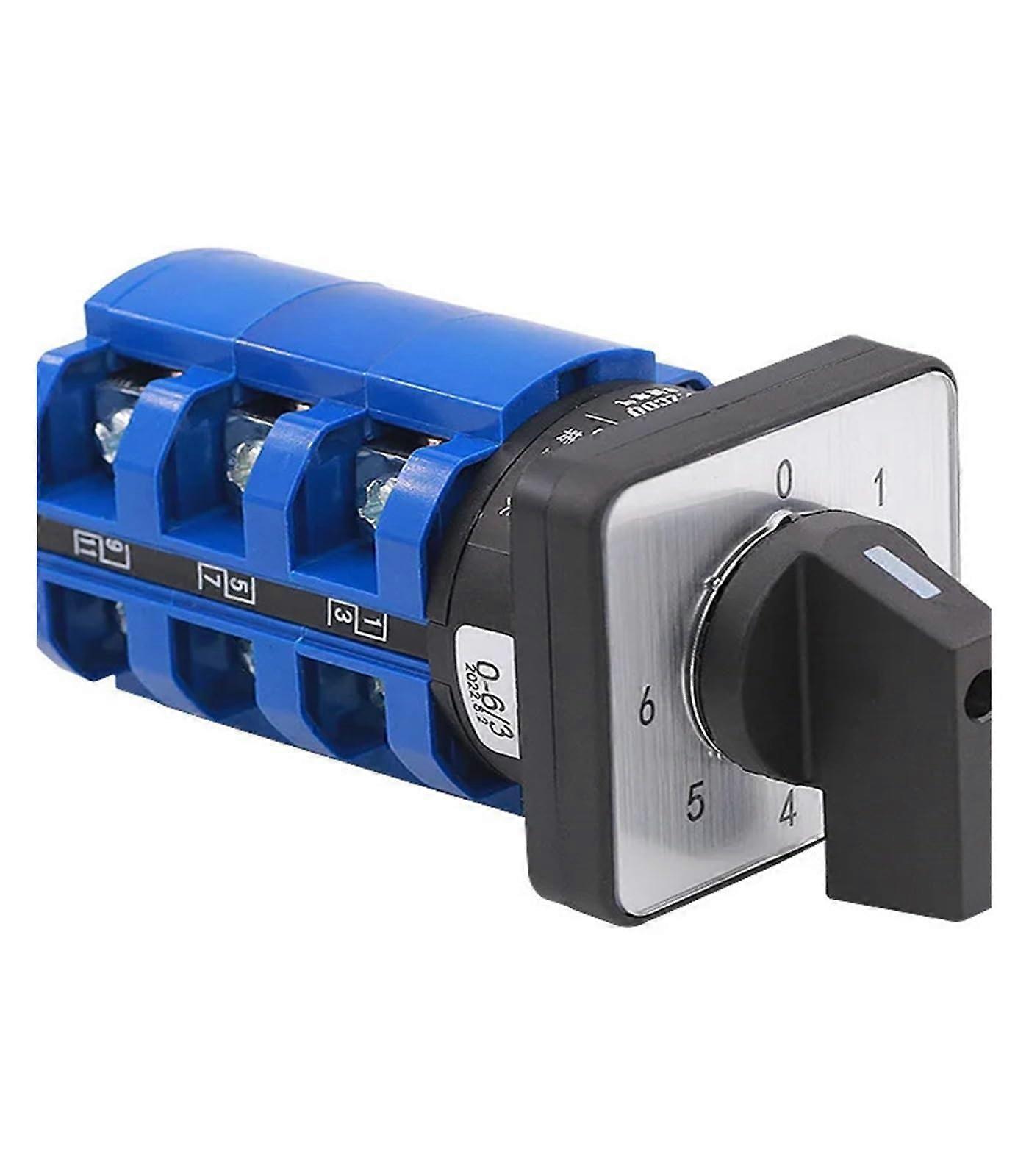 06 Position Rotary Cam Switch LW2663/3 Seven Position 63A Single Line SixCircuit Power Supply MultiGear Voltage Regulation