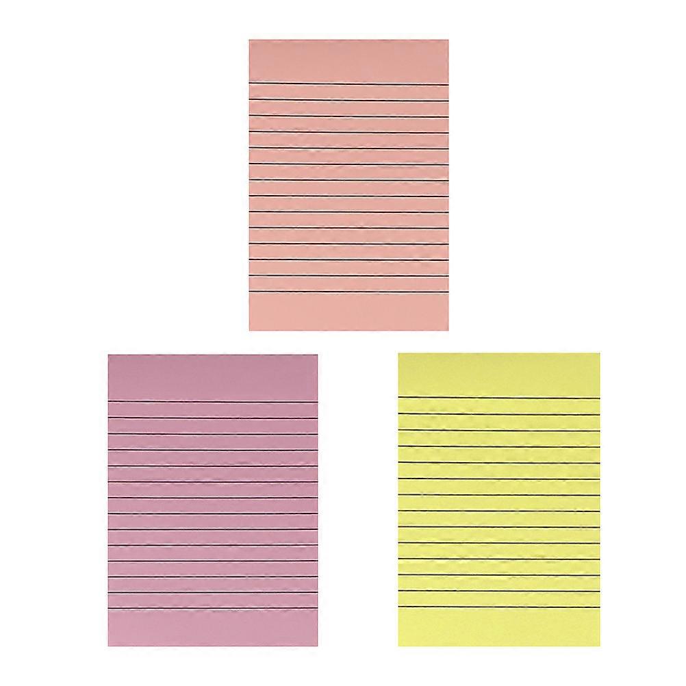 Office Notepad A6 Notebook for Home School Work Message Note Plan Prioritize 3Pcs Red Yellow Pink