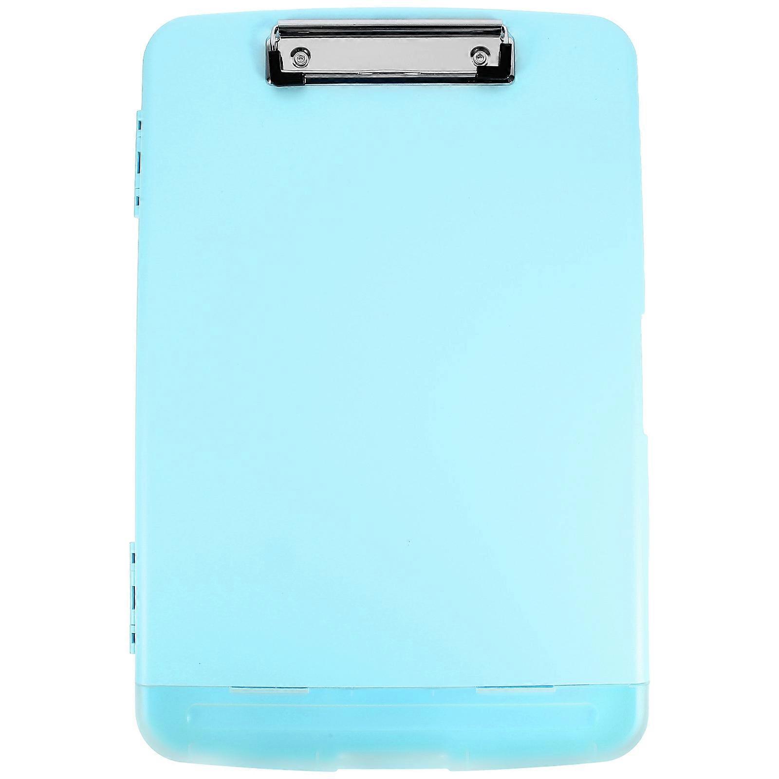 Convenient Clipboard With Storage Multi-Function Writing Board Students Travel PP 36.50X24.50X3.00Cm 1Pcs