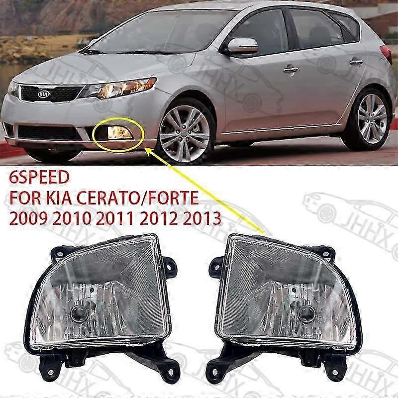 Front Bumper Fog Lights & Daytime Running Lights Compatible with Forte/Cerato 2009-2013 6-Speed Car - Enhanced Visibility
