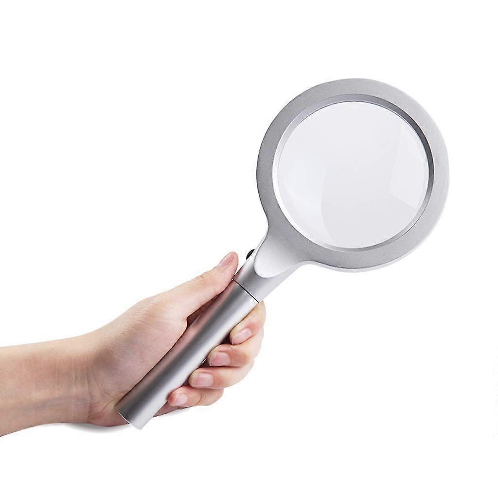 Visual aids, 10x handheld magnifier, practical light, for reading, resolution optical lens