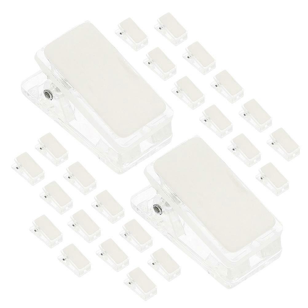 35pcs Adhesive Name Badge Clips, Self Adhesive ID Card Holders with Straps, Lightweight Portable Badges and Name Tags