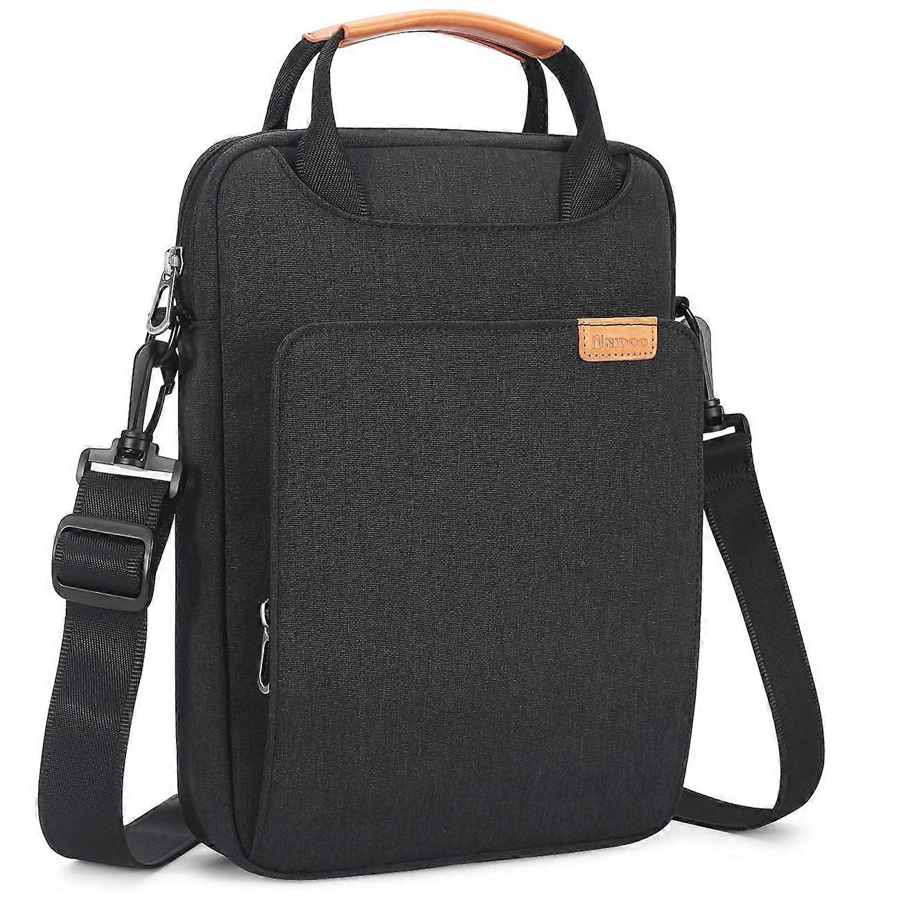 10 11 inch / 12 13 inch Laptop Bag with Shoulder Strap and Handle Dark Grey/Grey/Pink, Dark Gray 1011 Inch Tablet Dark Gray