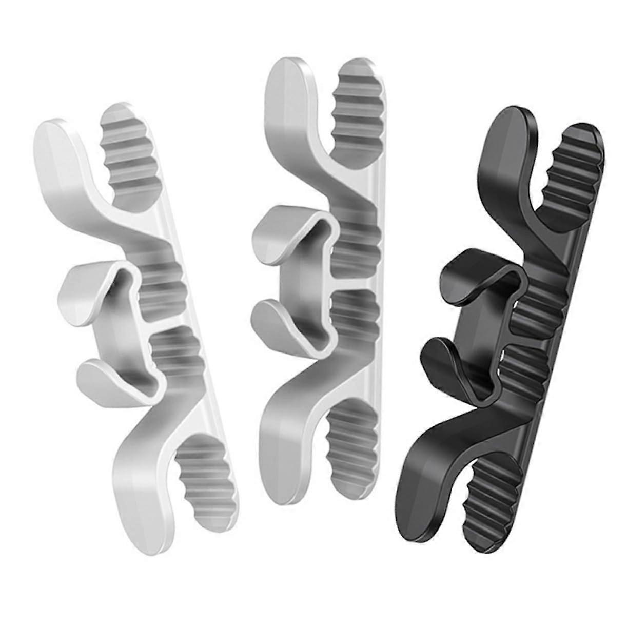 Wall Mounted Cable Organizer Set of 3 for Kitchen Appliances – Space Saving Cord Management for Home