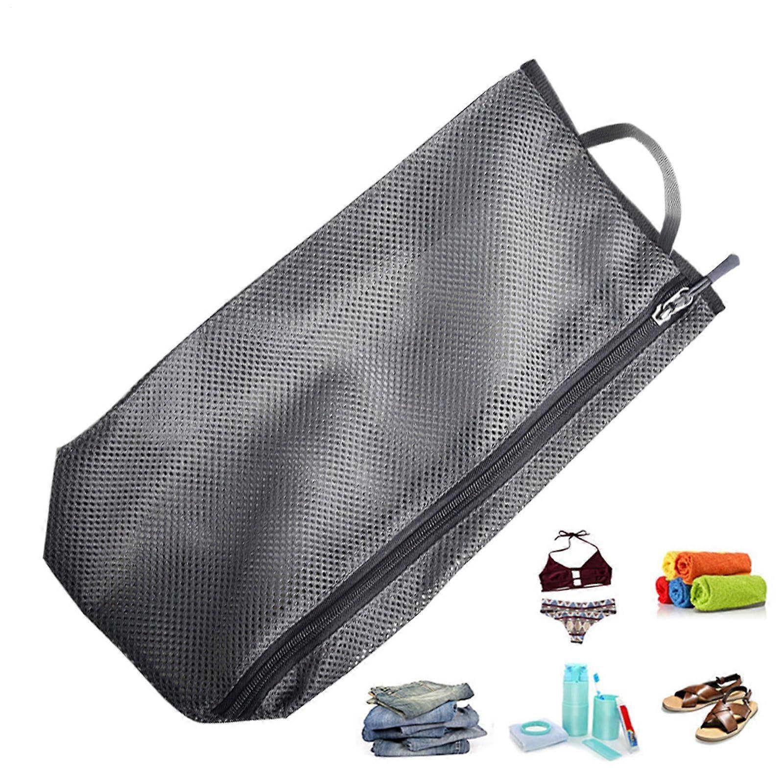 Zip Pouches Organising Mesh Zipper Bag for Shoe Storage 12.01 x 8.27 x 3.54 Inches Large Dustproof Pouch for Travel Accessories