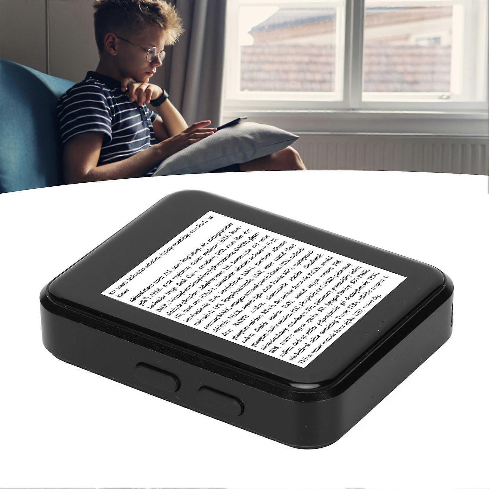 1.8in Full Touch Screen MP3 MP4 Player Bluetooth 5.0 FM Radio Lossless HD Digital Music Player E Book Reader with Speaker 8GB
