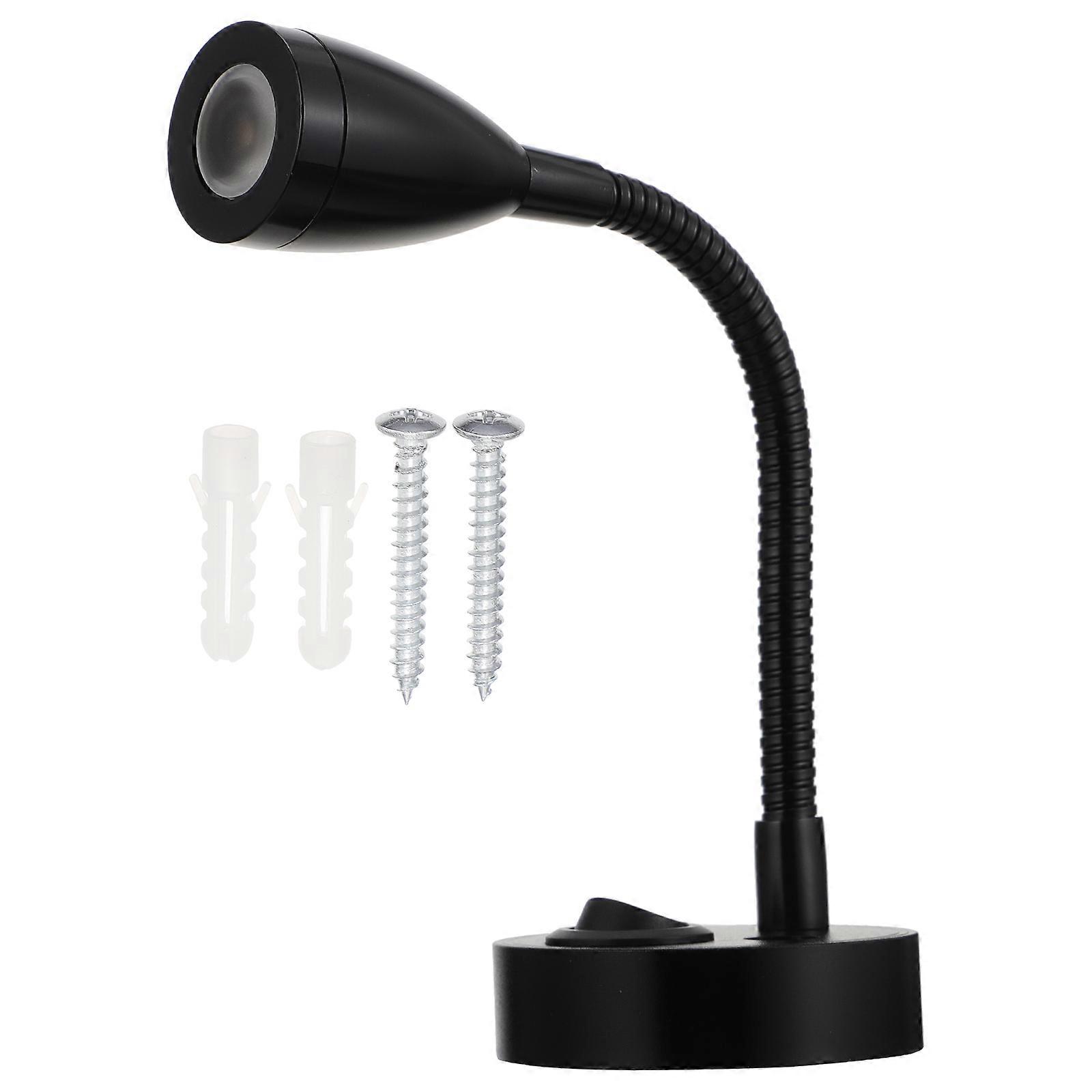 Durable Black Aluminum Arm Light for Trailer Motor Home RVs Boats and Small Spaces