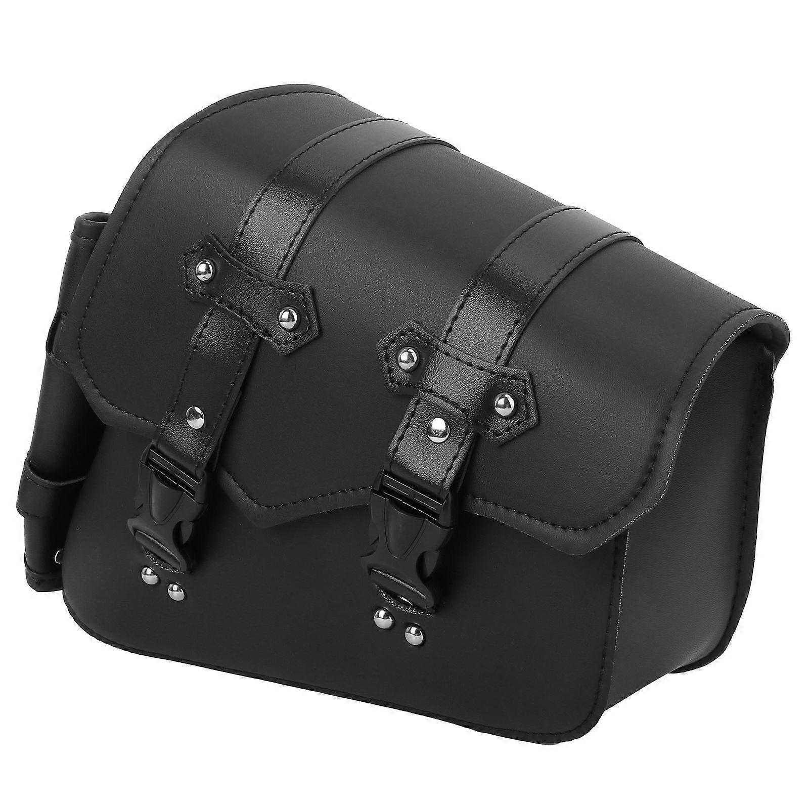 1pc Torba boczna motocyklowa Wiszące torby Torba narzędziowa z torbą na butelkę z wodą Torba na wahacz motocyklowy (prawa strona szybko zdemontuj klamrę w stylu czarnym)