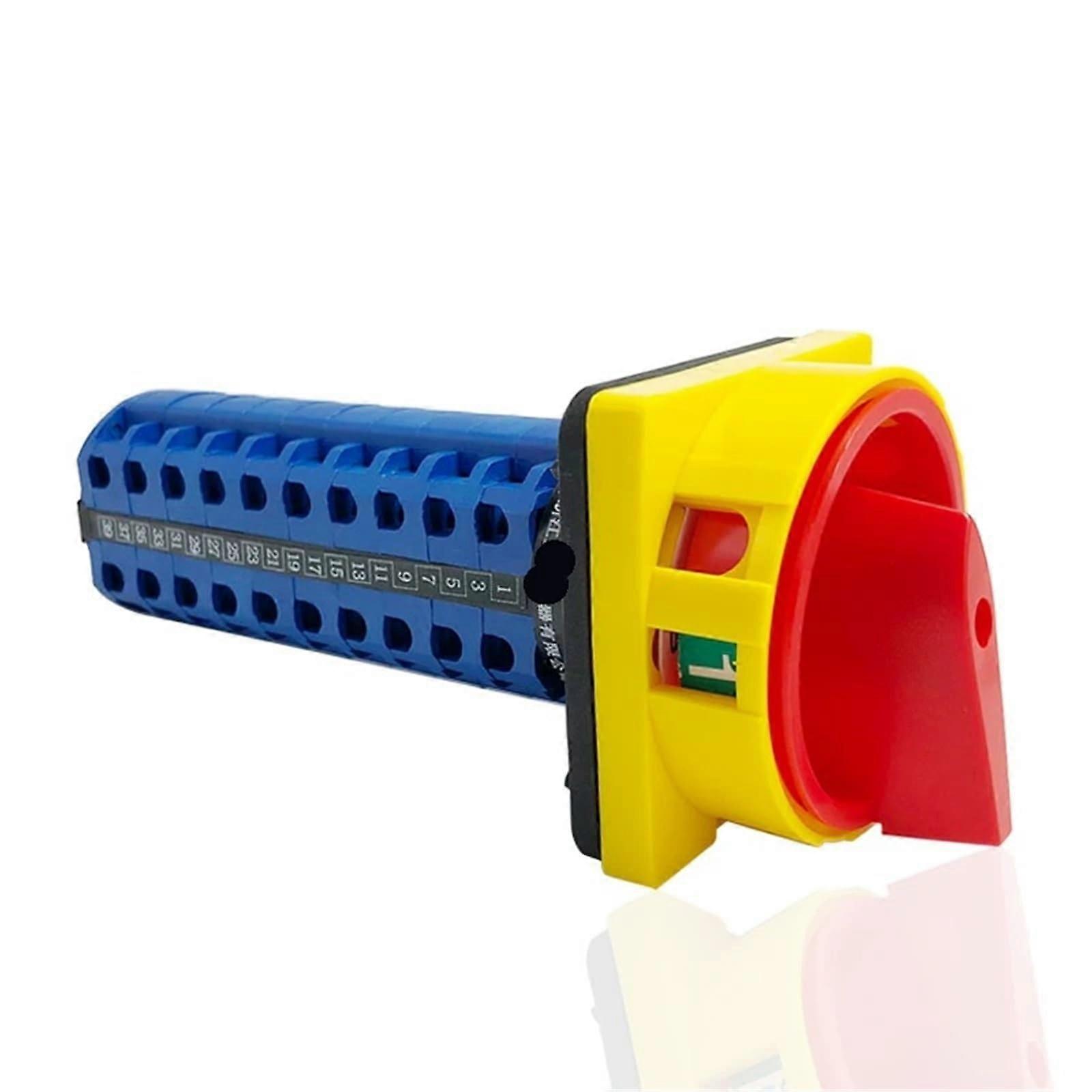 LW26GS20/10 10P 40 Terminals Padlock Cam Switch Panel Mount Power Rotary Changeover 40 Terminals Screw ONOFF 2P Silver Contact 1 Piece