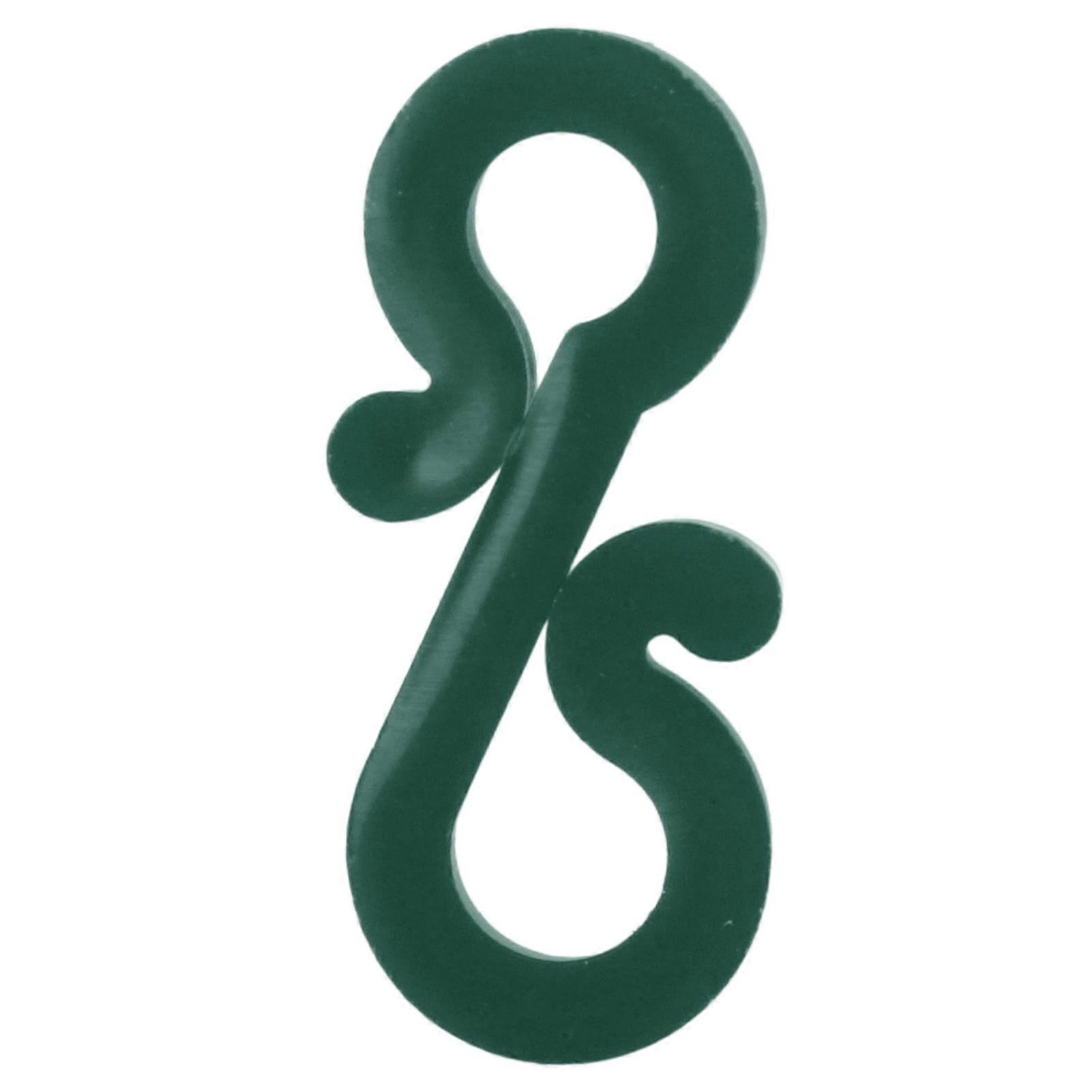 100pcs Christmas Light Clips Waterproof Frostproof Reusable Plastic S Hook Gutter Hooks String Light Hooks for Christmas Dark Green