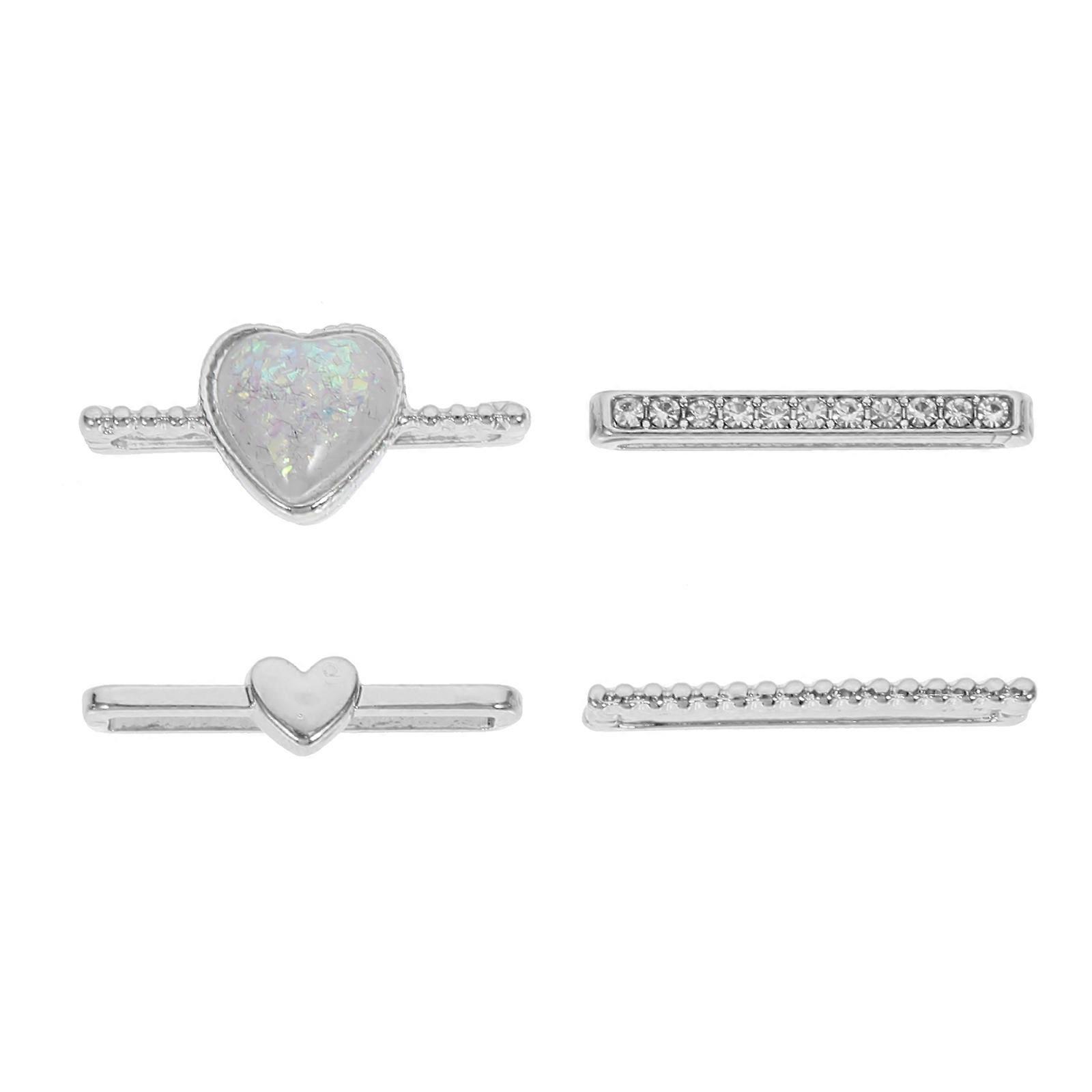 4pcs Metal Watch Band Charms   Durable Loop Decor with Delicate Design for Enhanced Style and Modern Look