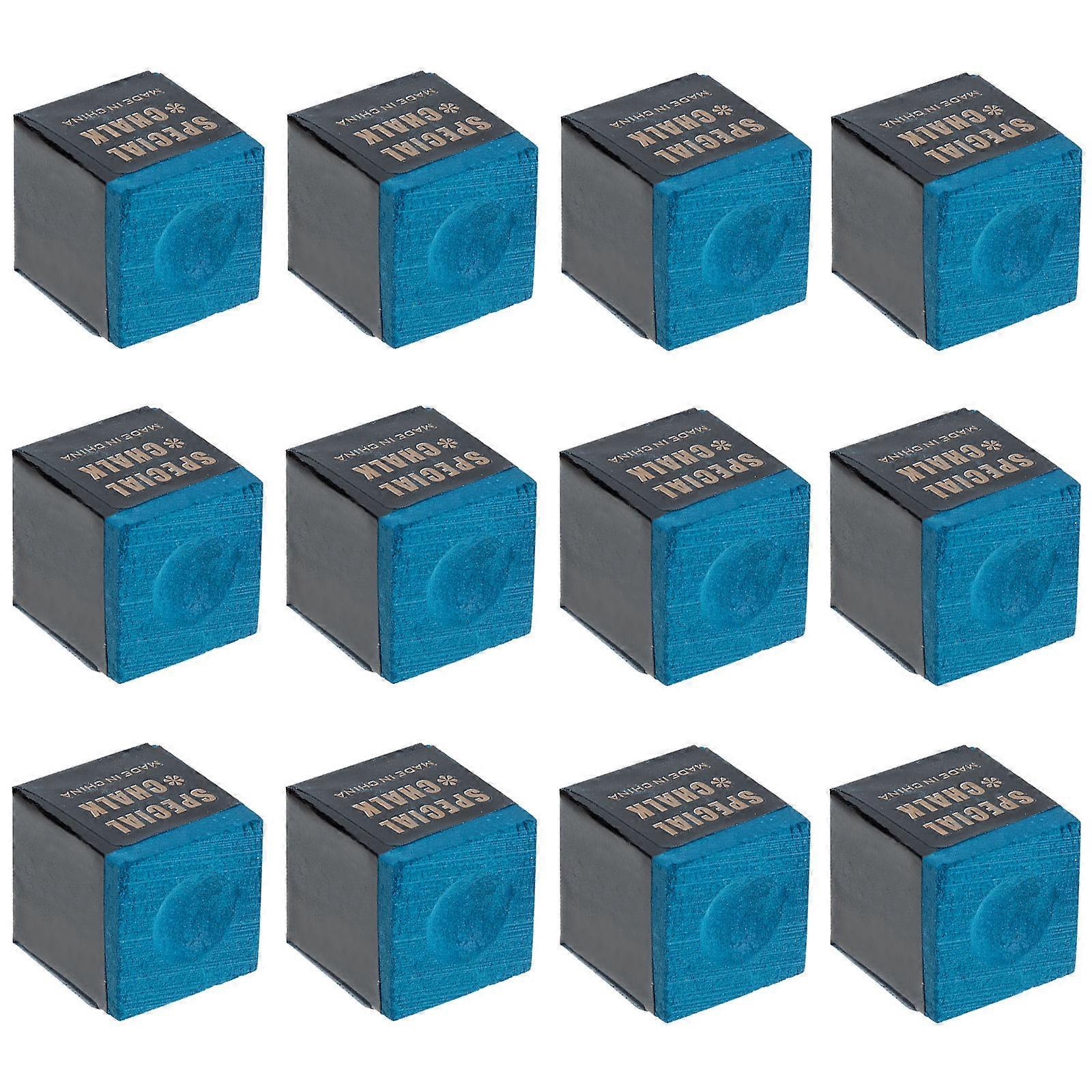 Pool Chalk for Cue Use Adds Friction to the Tip of Your Pool Stick Green Color 12 Pieces