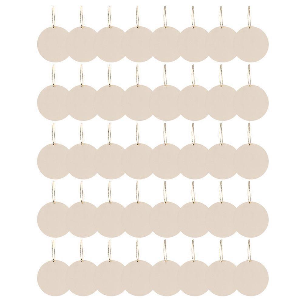 1 Set Round Slices Unfinished Diy Wood Cutouts For Crafting Jute Twine For Home Decor And