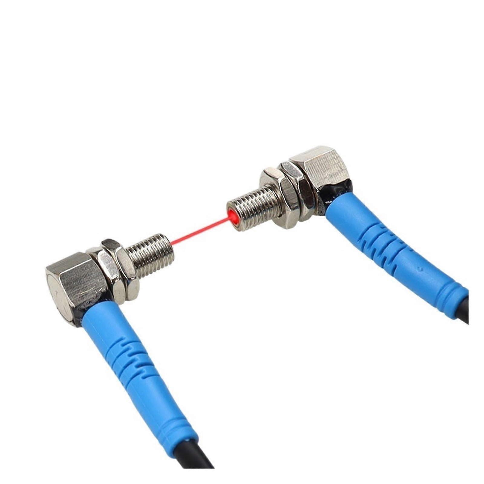 M4 M6 90-Degree Right Angle L-Shaped Laser Light Barrier Sensor NPN Normally Open SDLT-06NOTZ-NPN-NO with Focused Small Beam
