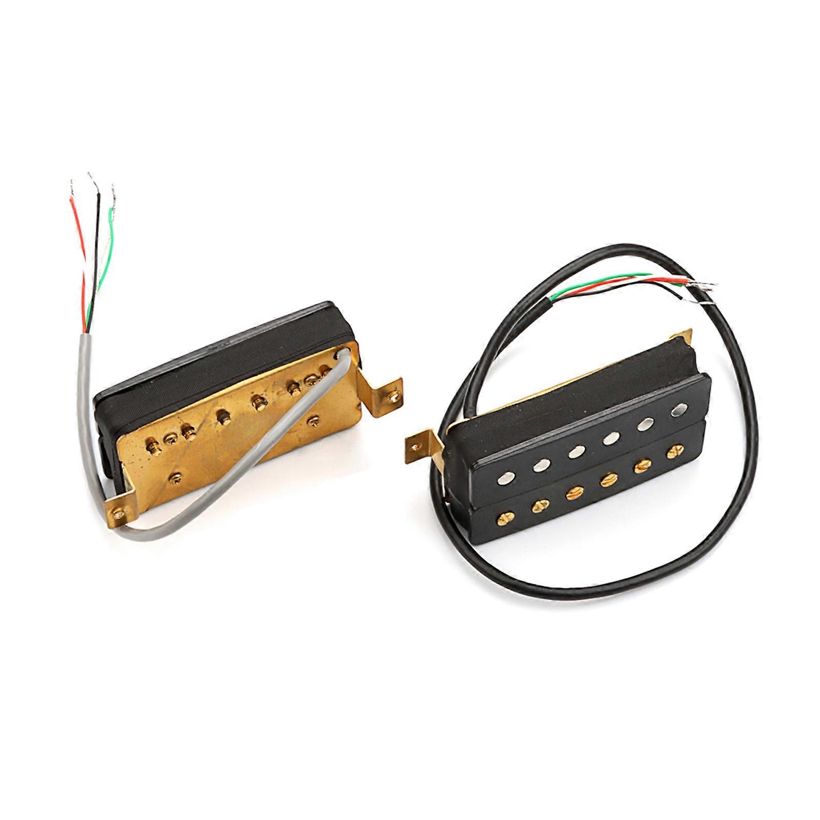 Guitar Double Coil Humbucker Pickup Replacements Electric Guitar Pickup for 6 Strings Guitar Part Easy to Install Multicolor