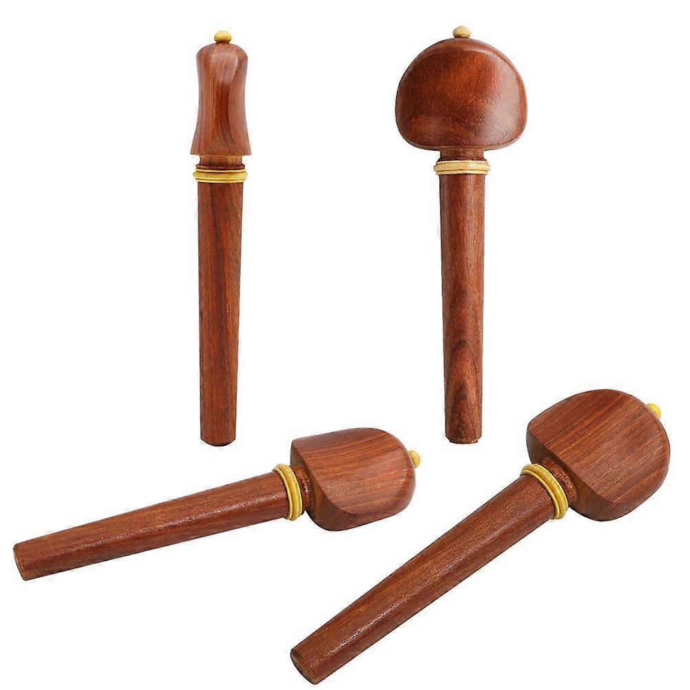 Wooden Cello Tuning Pegs String Instrument Parts Material Musicians Performance 4Pcs