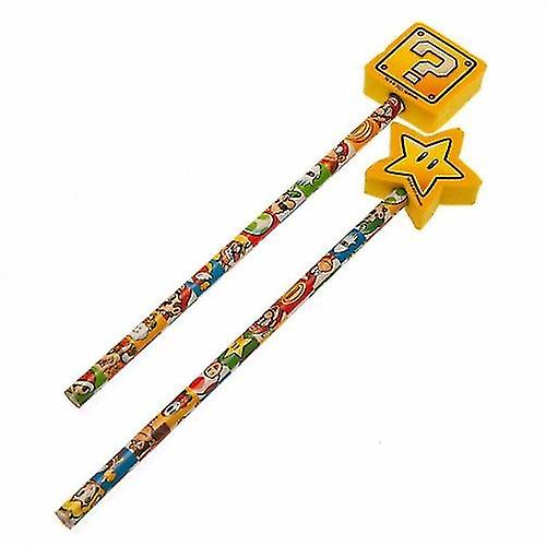 Conjunto de lápis de bloco de cores Super Mario (pacote de 2)