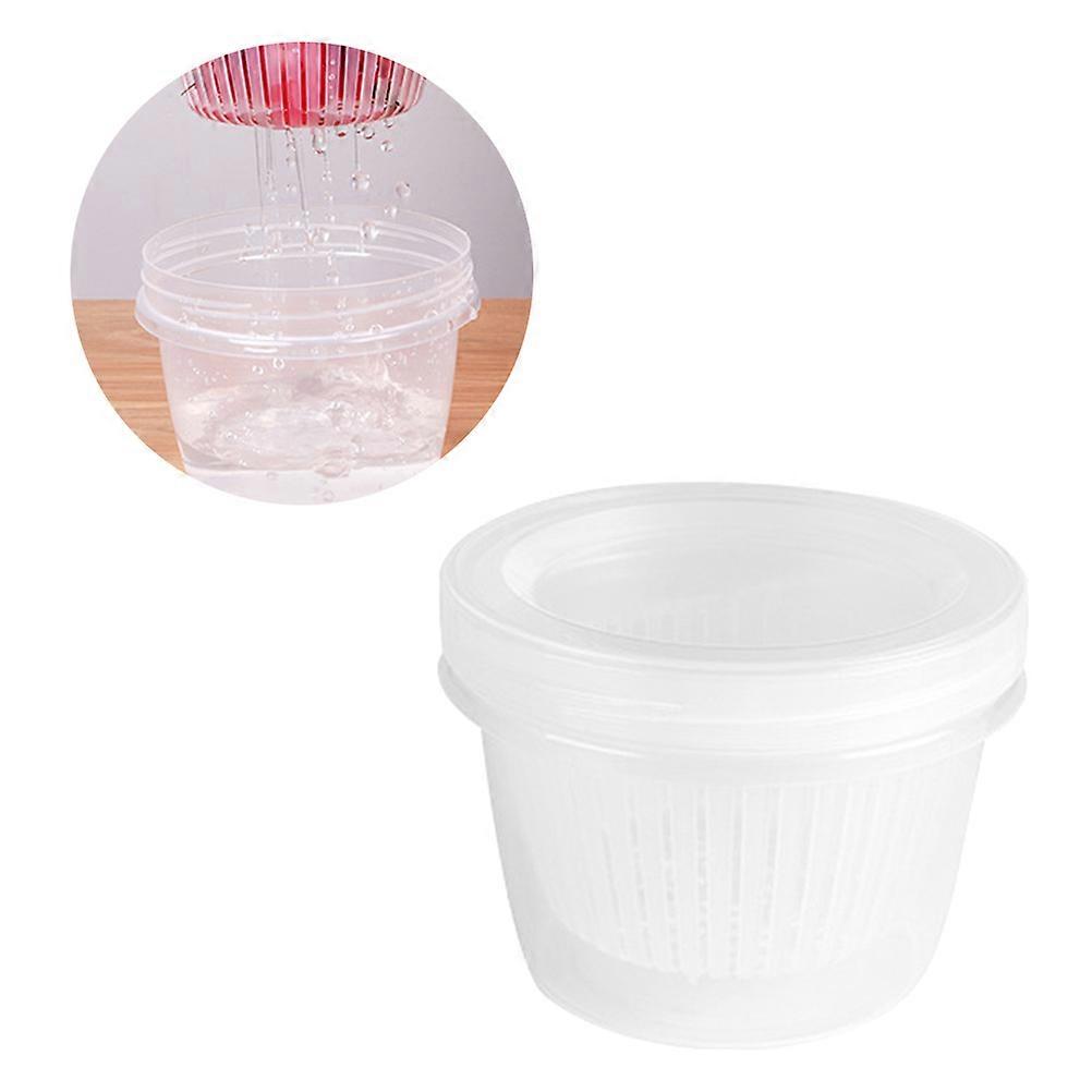 Refrigerator Fresh Keeping Box Portable Storage Container Draining Sealing For Onions And Garlic 1Pcs