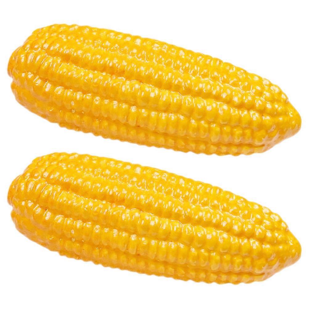 Artificial Corn Decors Simulated Corn Props Family Members Gift Lightweight 2Pcs