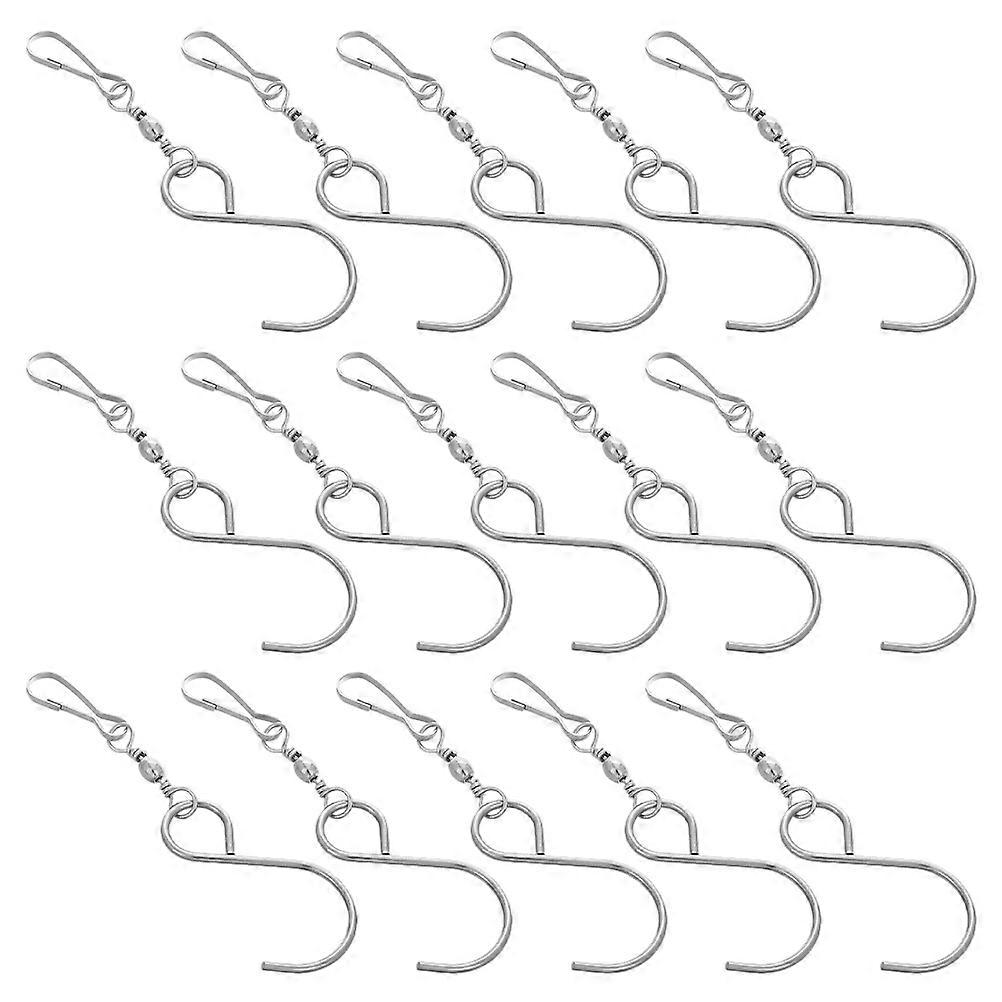 20pcs Stainless Steel Swivel Snap Hooks for Chimes, Bird Feeders & Plant Hangers – Heavy Duty Hanging Support with Quick Installation