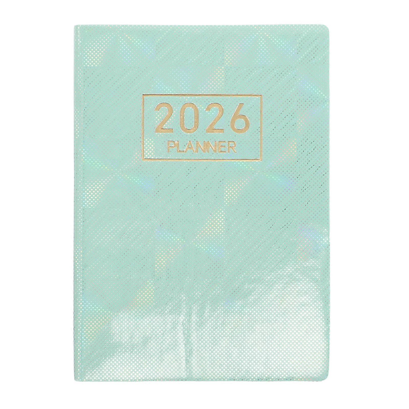 Light Green 2026 Pocket Planner Compact Travel Size Notebook for Writing A7 Paper Daily Goals