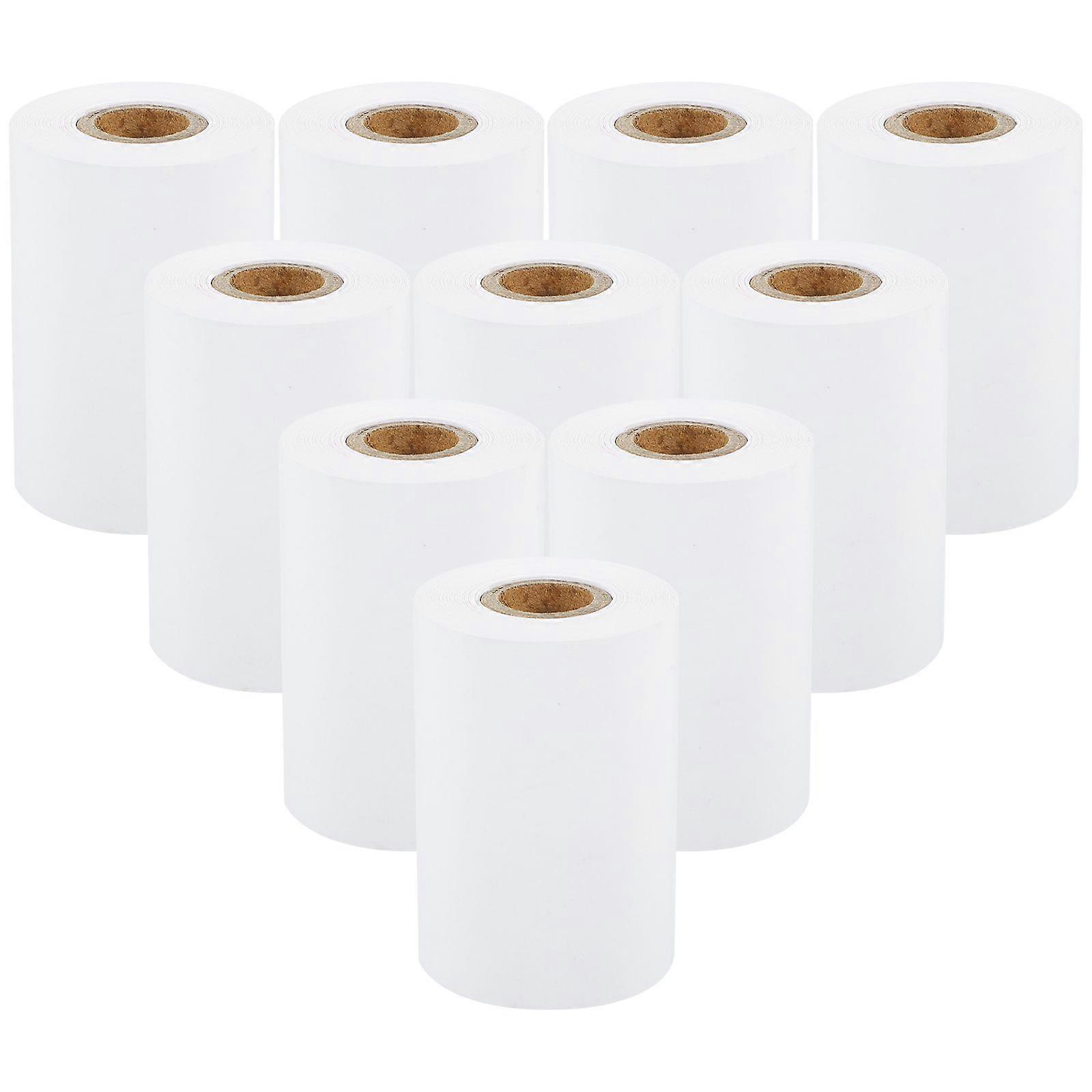 10 Rolls Smooth Papers Till Paper Rolls Thermal Paper Till Rolls for Credit Card Machines