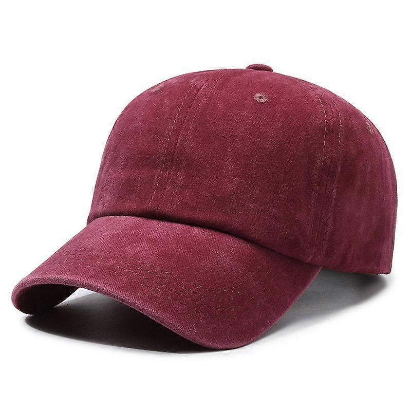 Korean version retro distressed washed denim baseball cap men's and women's street versatile bare board curved brim fashion tren