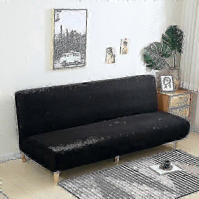 2025 Large Armless Sofa Bed Slipcover Couch Cover Without Armrests Stretch