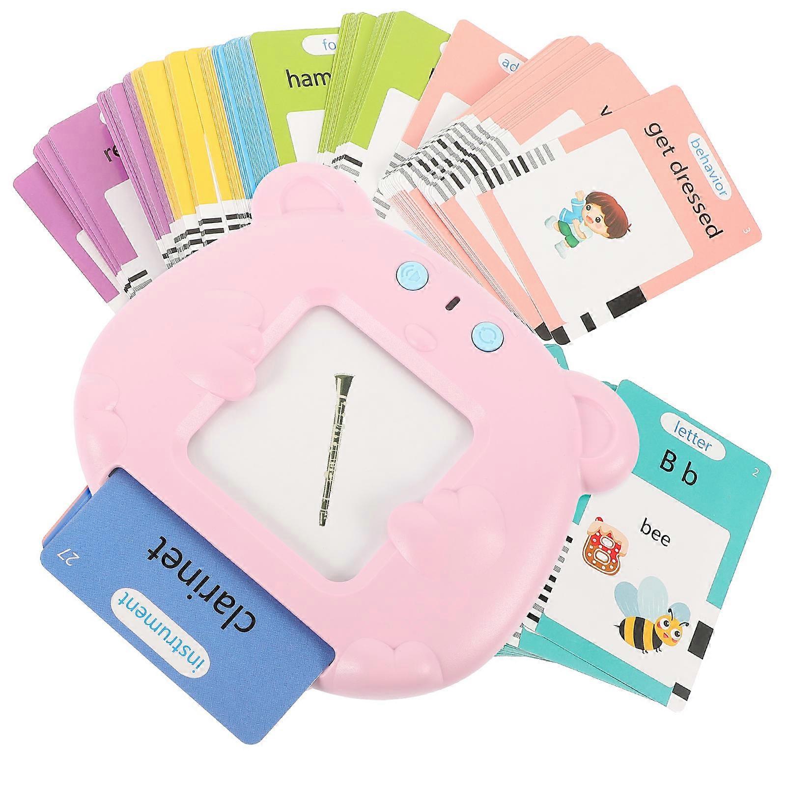 Children's Learning Card Machine Home Education Reading Function Interactive Education 4.3×3.9×0.8in 1Set