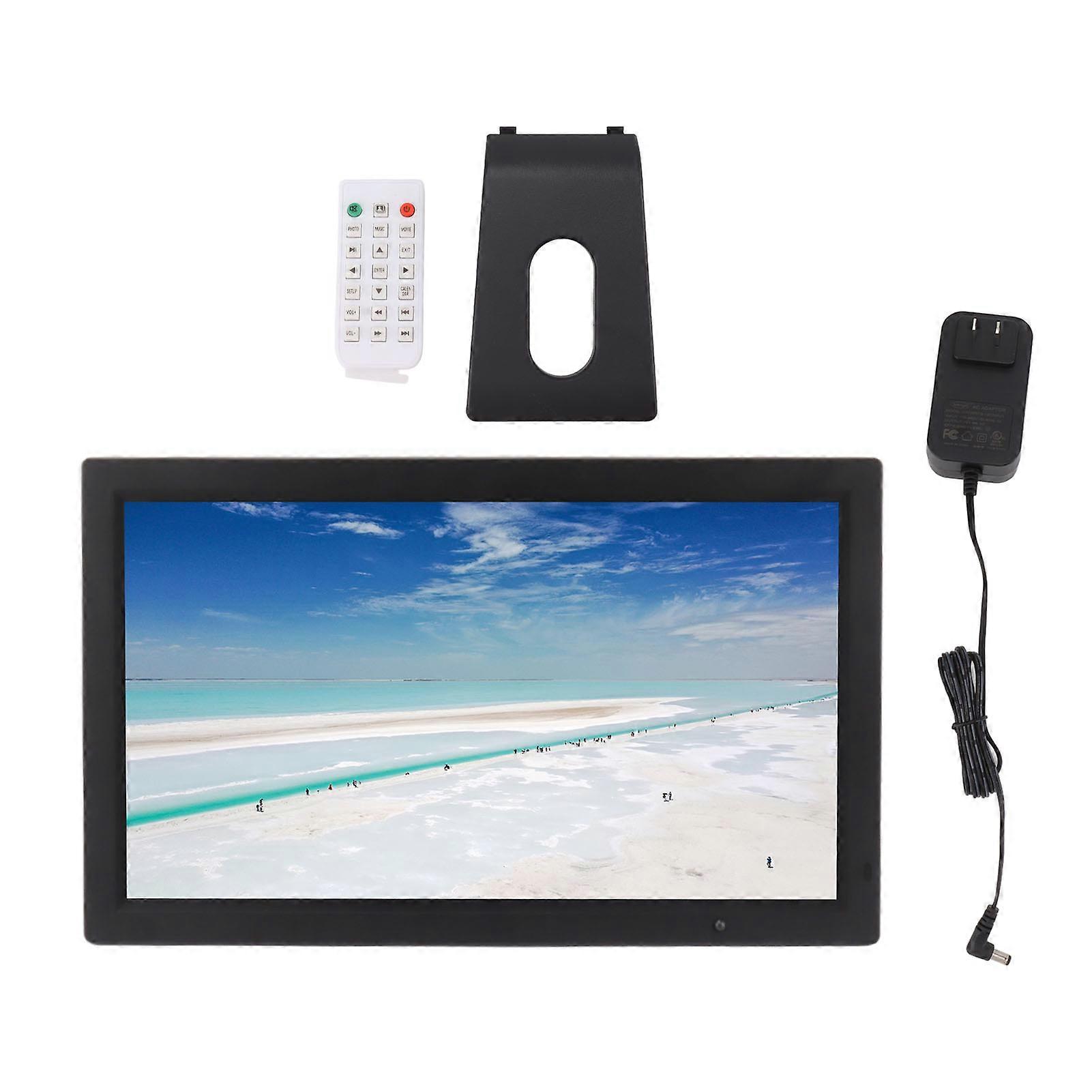 23.6in Digital Photo Frame Body Sensor HD Multifunctional Electronic Photo Frame 100‑240V US Plug