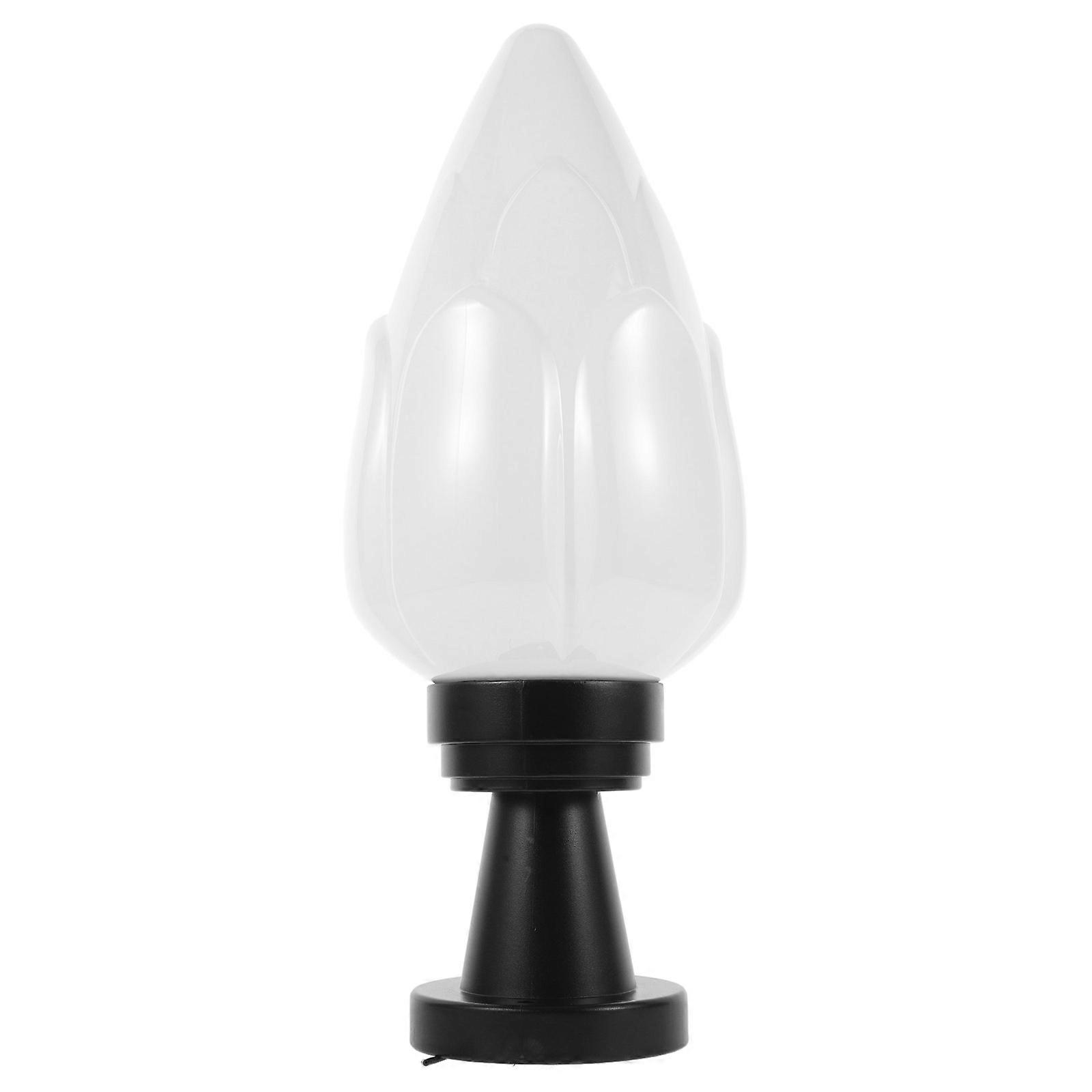 Post Mount Lampshade Plastic 3100X1700X1700Cm Energy-efficient Lighting For Courtyard And Fence 1Set