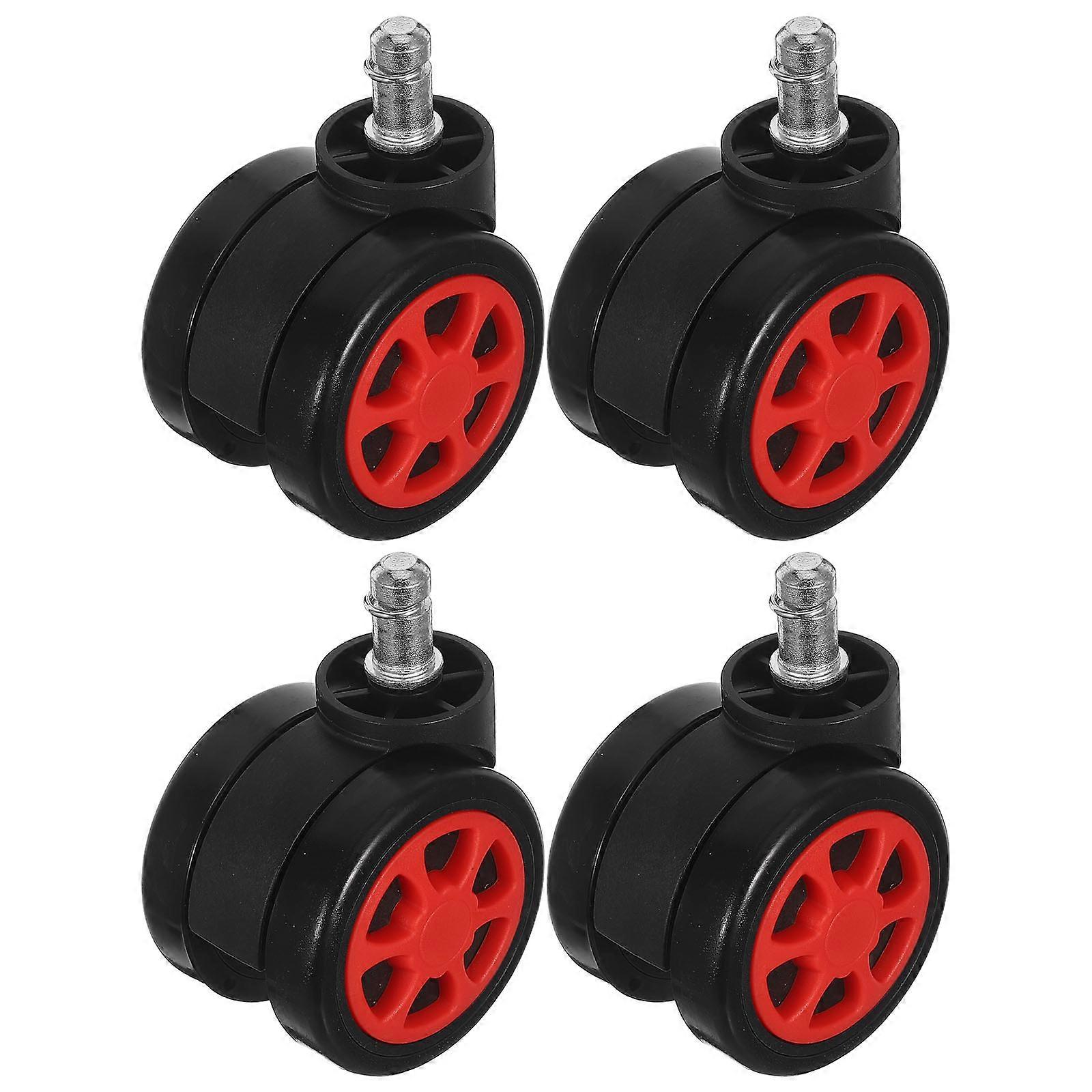 Desk Chair Casters Office Chair Wheels Free Rotation Multi Color Round Shape For Home Office Use 4Pcs